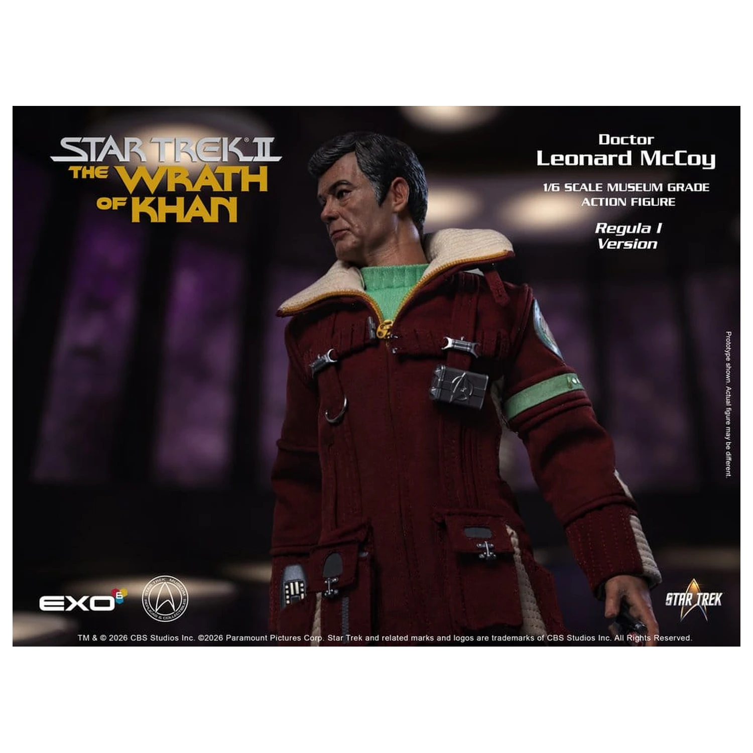 Star Trek II: The Wrath of Khan Akčná figúrka 1/6 Dr. Leonard McCoy Regula I Verzia 30 cm produktová fotografia