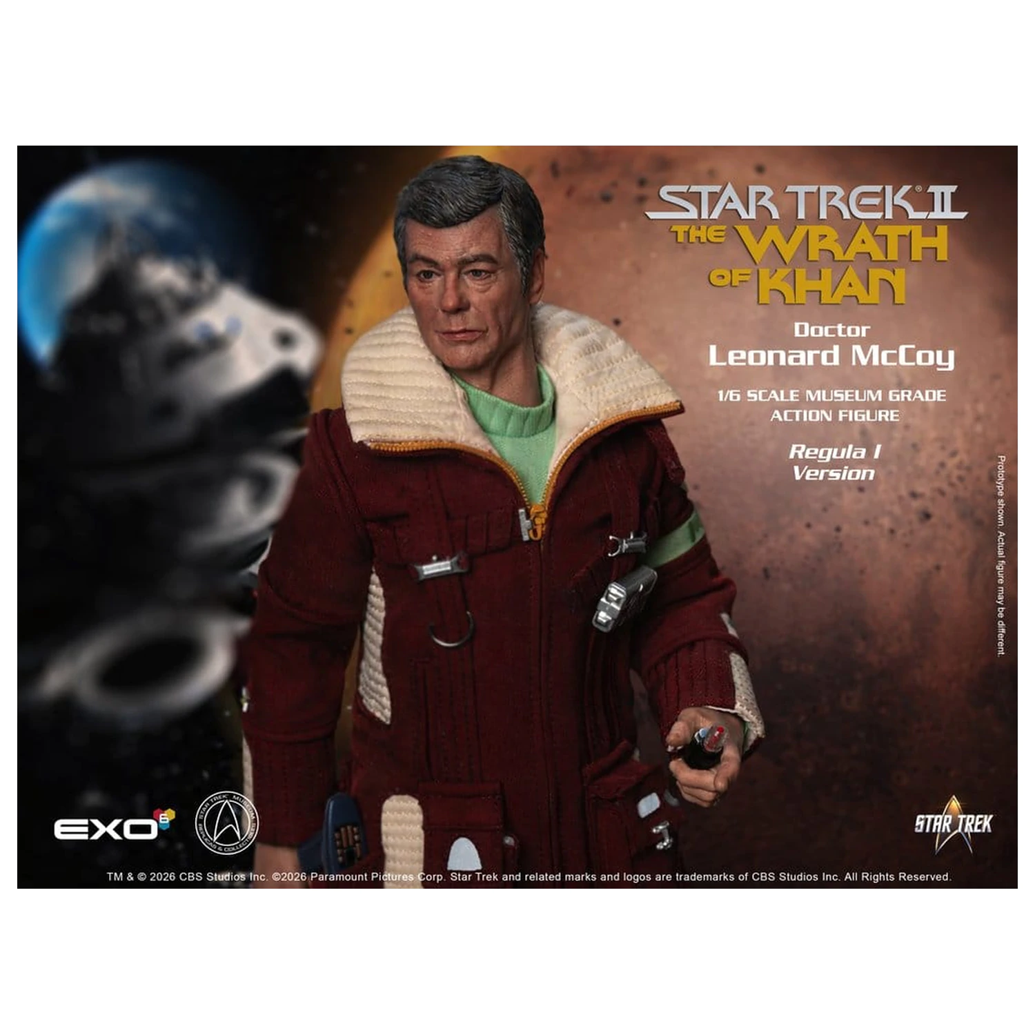 Star Trek II: The Wrath of Khan Akčná figúrka 1/6 Dr. Leonard McCoy Regula I Verzia 30 cm produktová fotografia