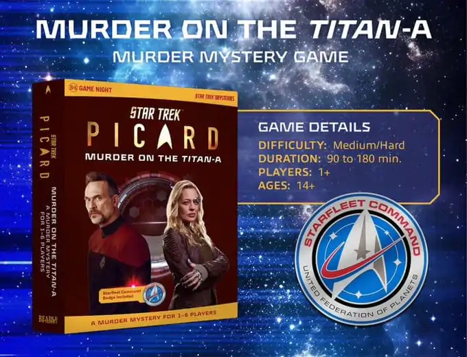 Star Trek Picard Hra záhadnej vraždy Murder on the Titan-A English Version produktová fotografia
