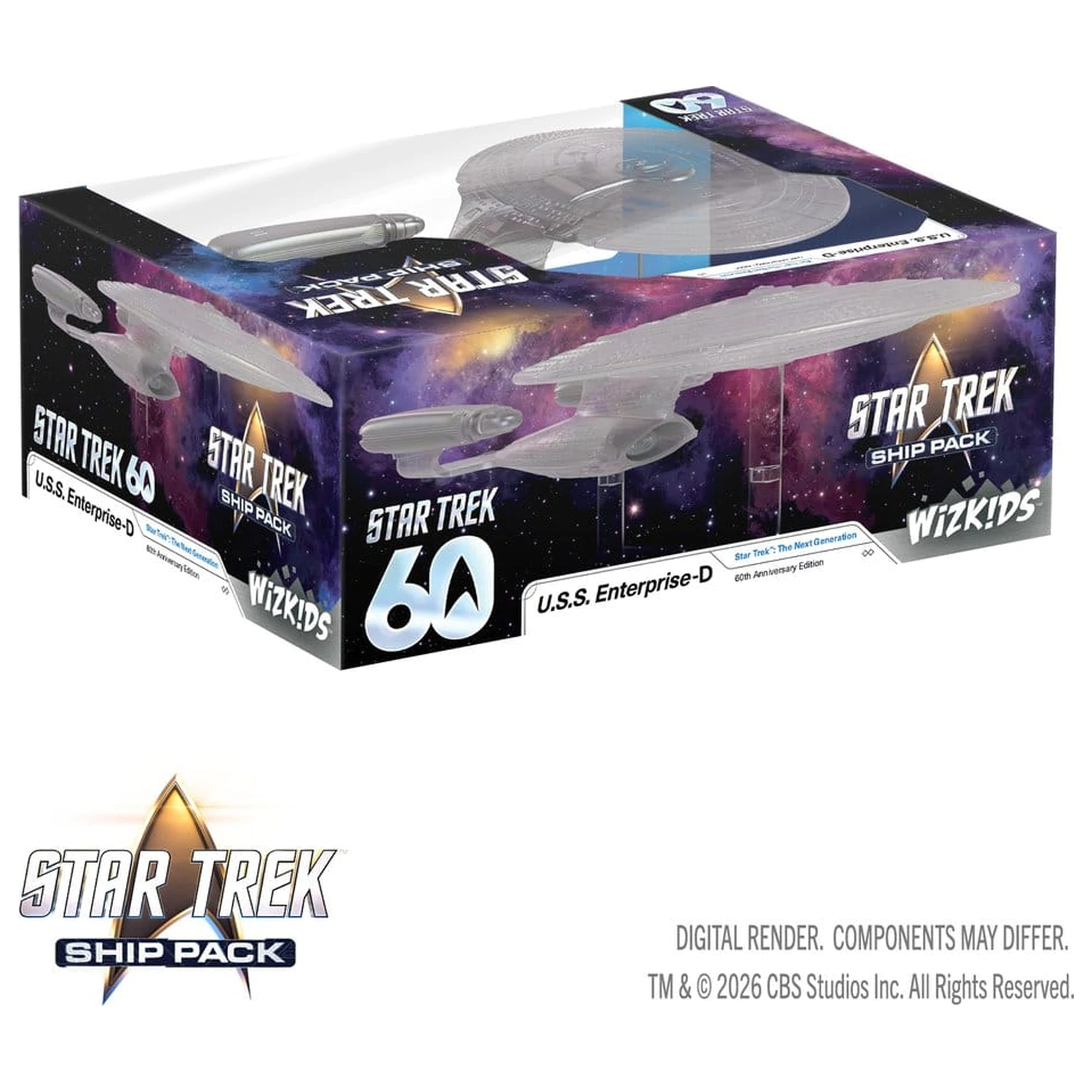 Star Trek Balenie lodí Krabicové predfarbené miniatúry U.S.S. Enterprise – 60th Anniversary Edition 22 cm produktová fotografia
