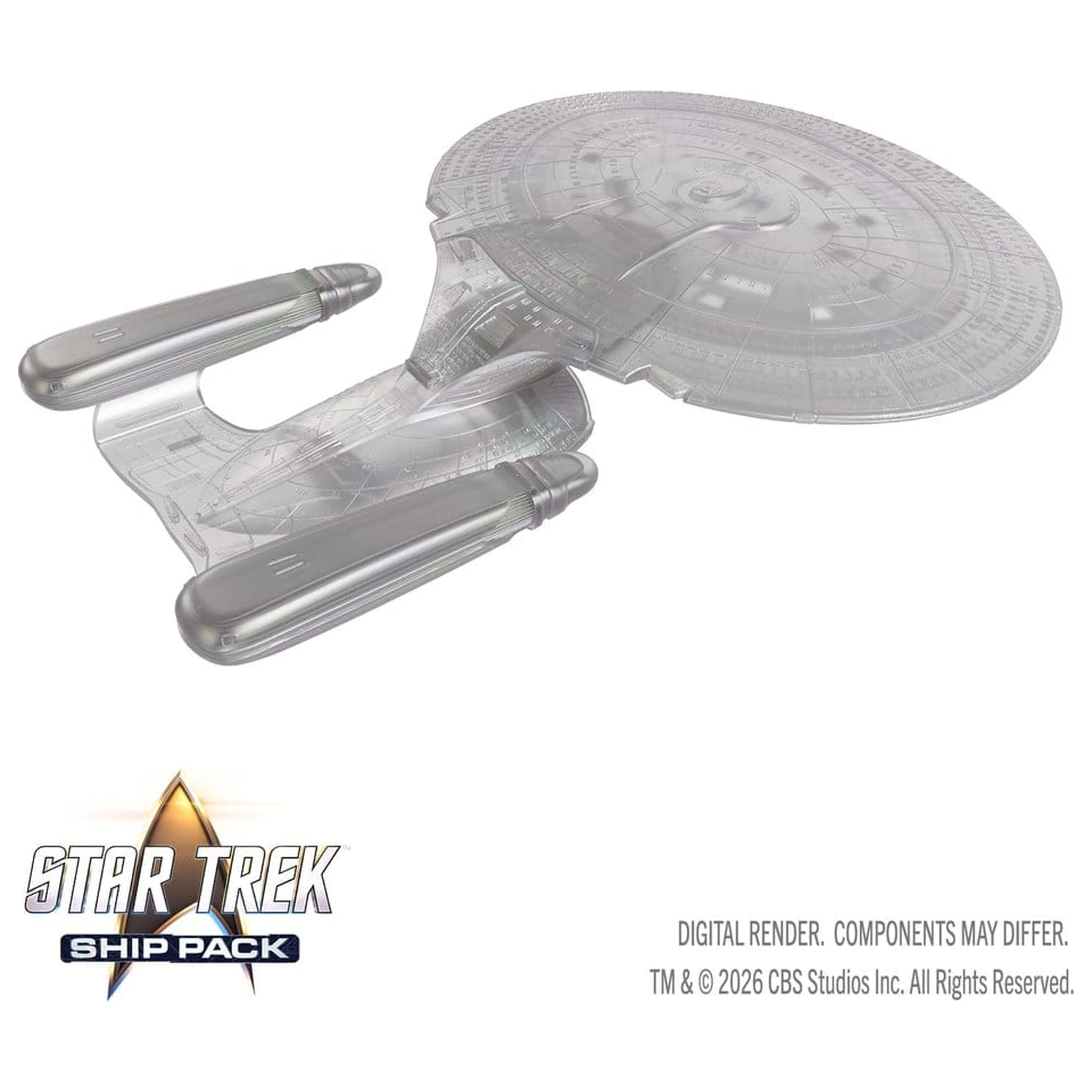 Star Trek Balenie lodí Krabicové predfarbené miniatúry U.S.S. Enterprise – 60th Anniversary Edition 22 cm produktová fotografia