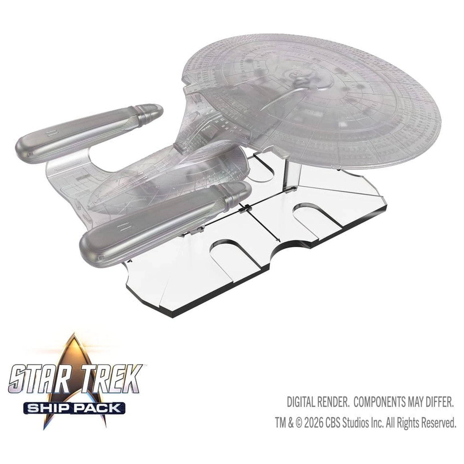 Star Trek Balenie lodí Krabicové predfarbené miniatúry U.S.S. Enterprise – 60th Anniversary Edition 22 cm produktová fotografia