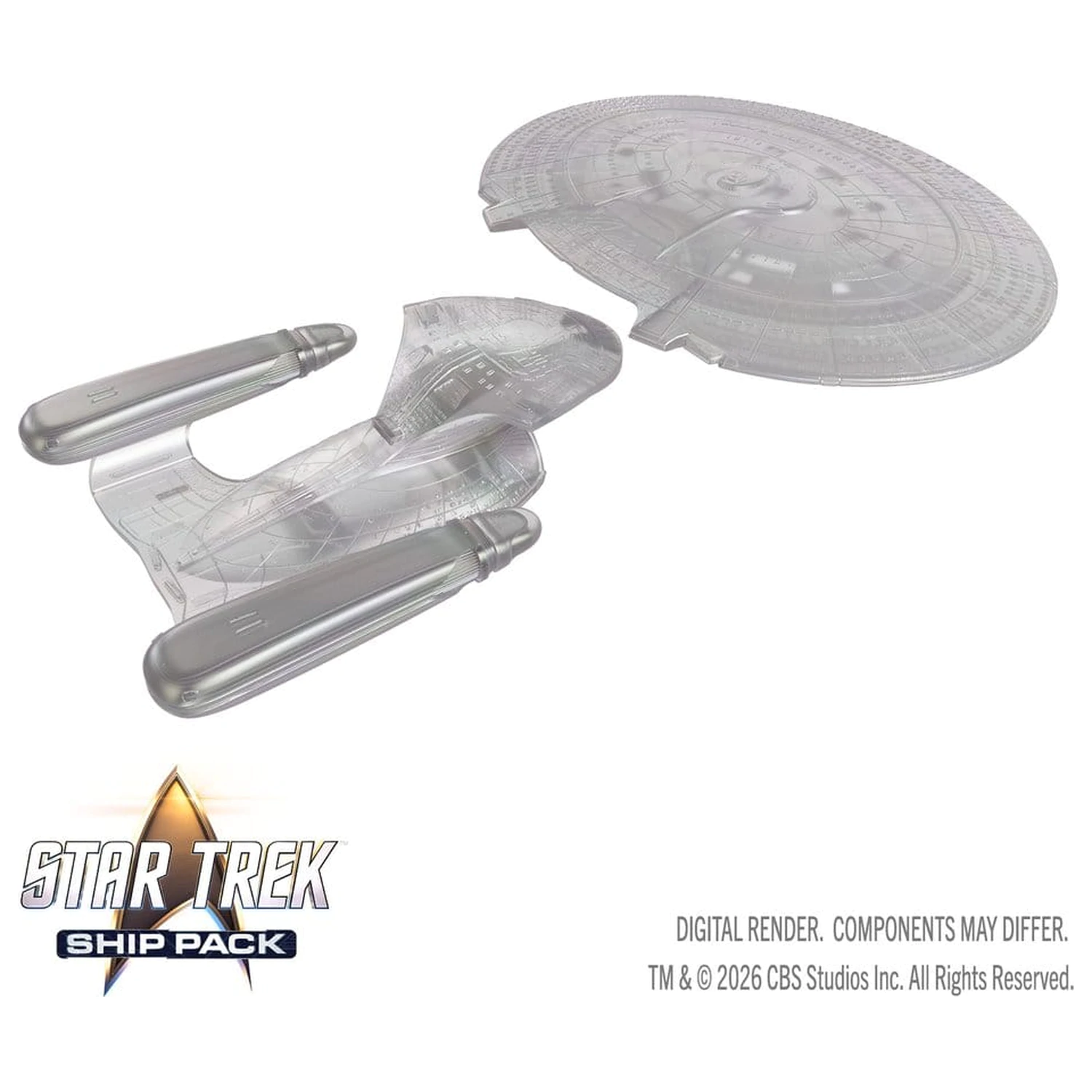 Star Trek Balenie lodí Krabicové predfarbené miniatúry U.S.S. Enterprise – 60th Anniversary Edition 22 cm produktová fotografia