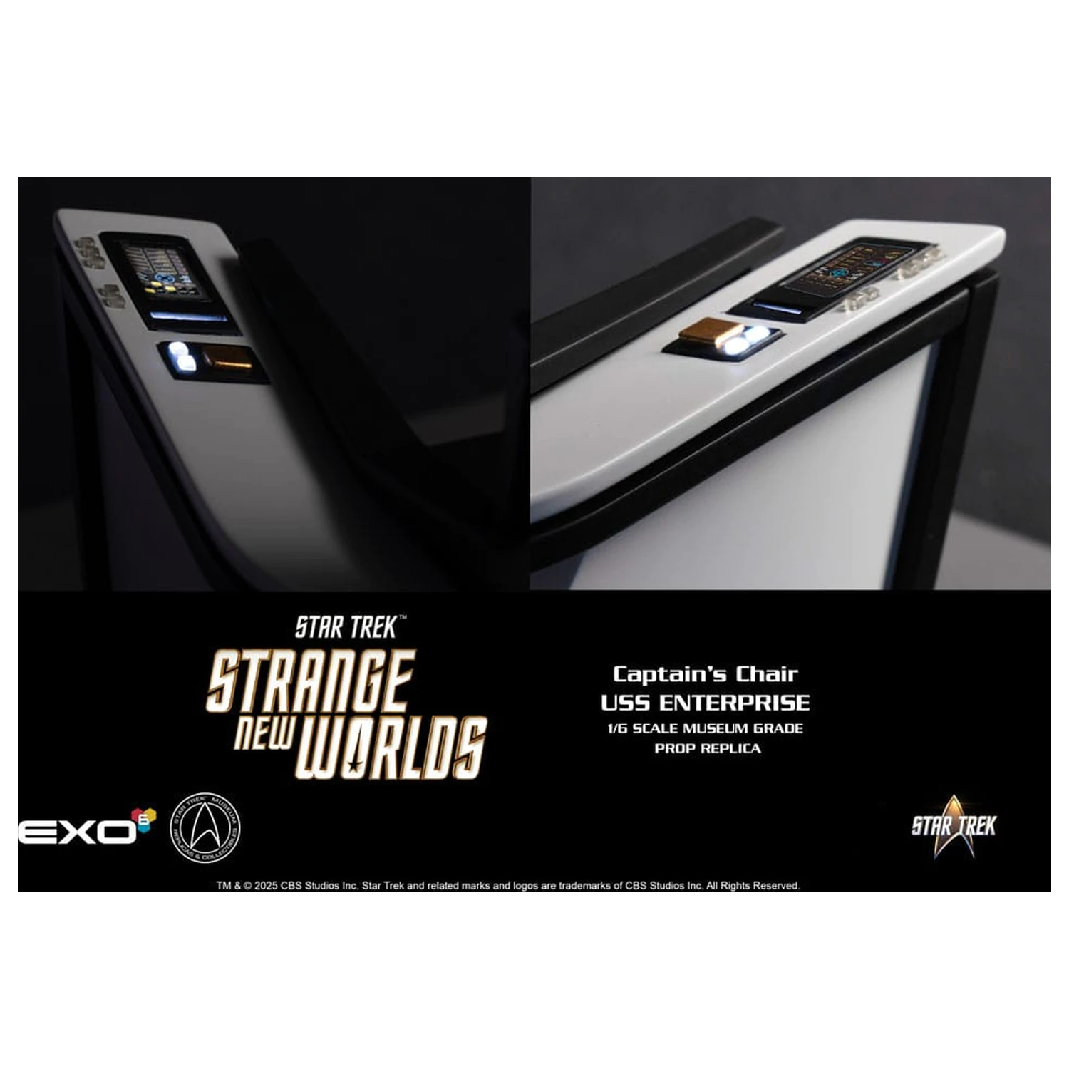 Star Trek: Strange New Worlds 1/6 U.S.S. Enterprise Command Chair 19 cm produktová fotografia