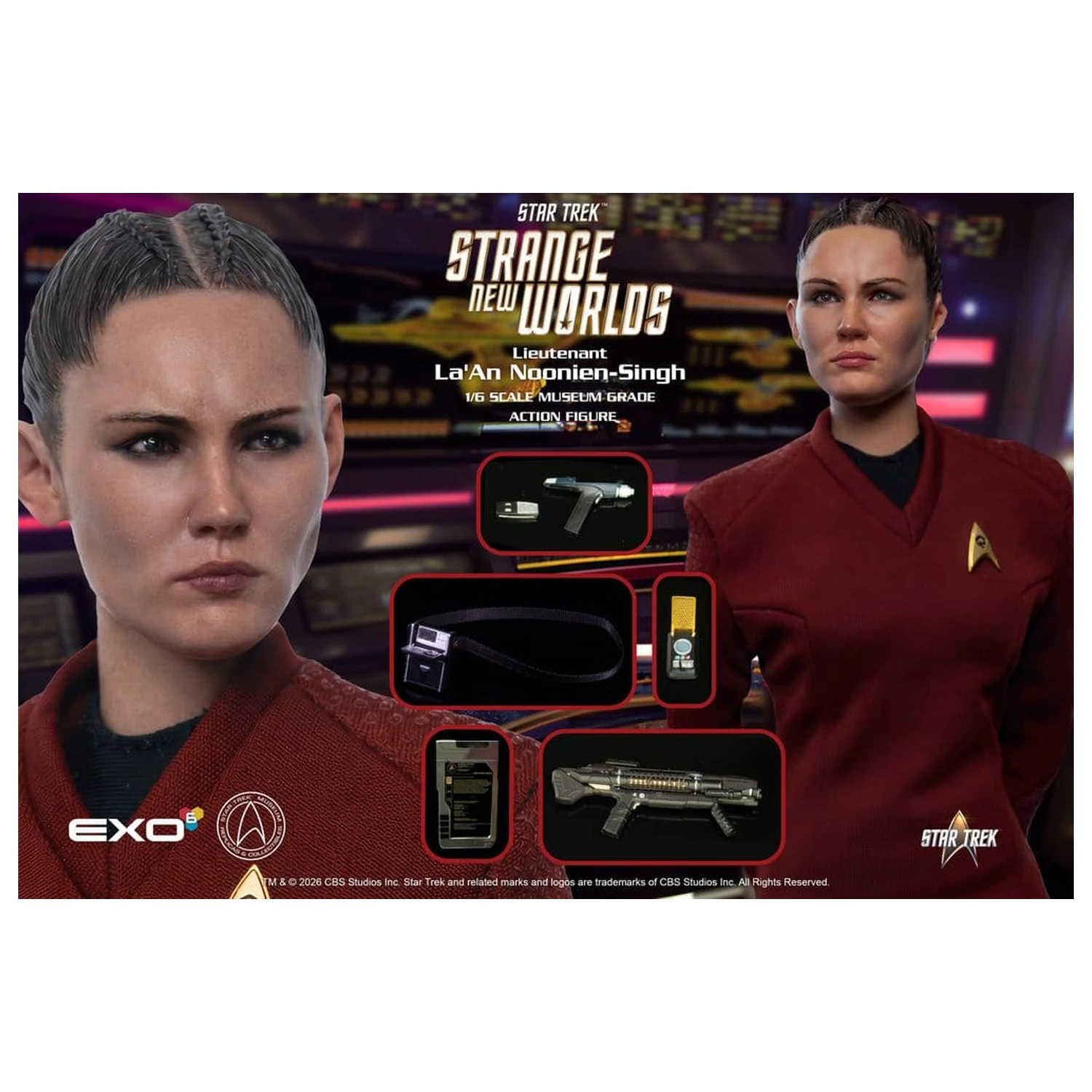 Star Trek: Strange New Worlds akčná figúrka 1/6 Lt. La'An Noonien-Singh 28 cm produktová fotografia
