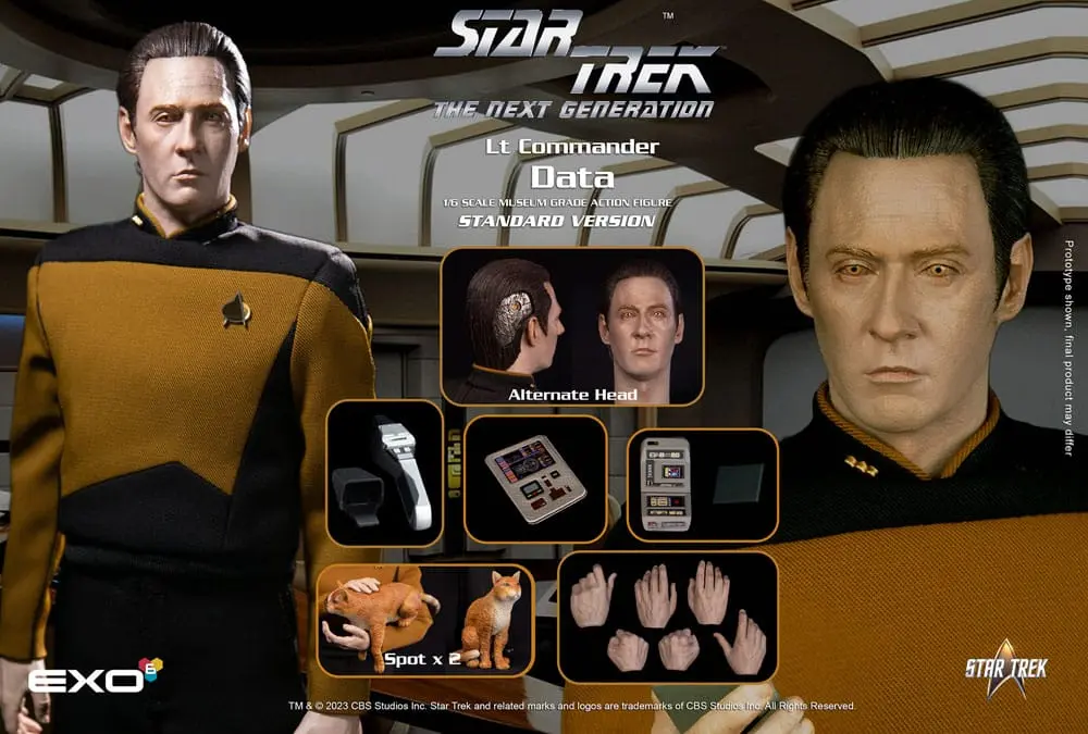 Star Trek: The Next Generation Akčná figúrka 1/6 Lt. Commander Data (Standard Version) 30 cm produktová fotografia