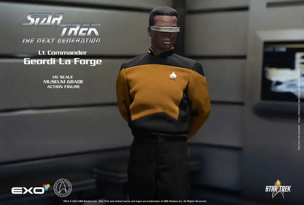 Star Trek: The Next Generation Akčná figúrka 1/6 Lt. Commander Geordi La Forge (Essentials Version) 28 cm produktová fotografia