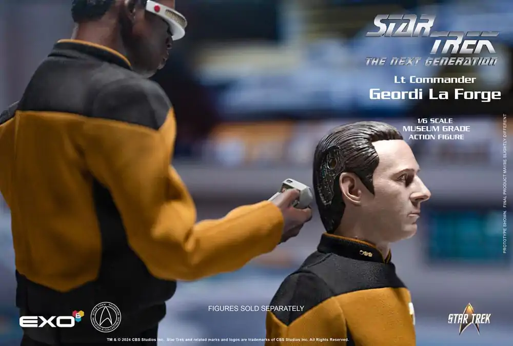 Star Trek: The Next Generation Akčná figúrka 1/6 Lt. Commander Geordi La Forge (Essentials Version) 28 cm produktová fotografia