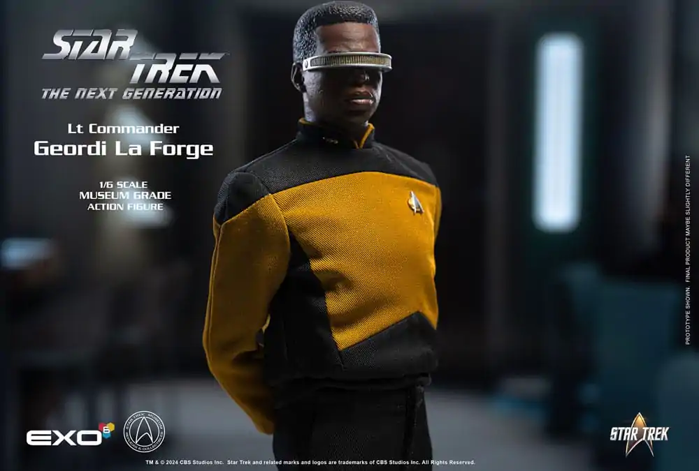 Star Trek: The Next Generation Akčná figúrka 1/6 Lt. Commander Geordi La Forge (Essentials Version) 28 cm produktová fotografia