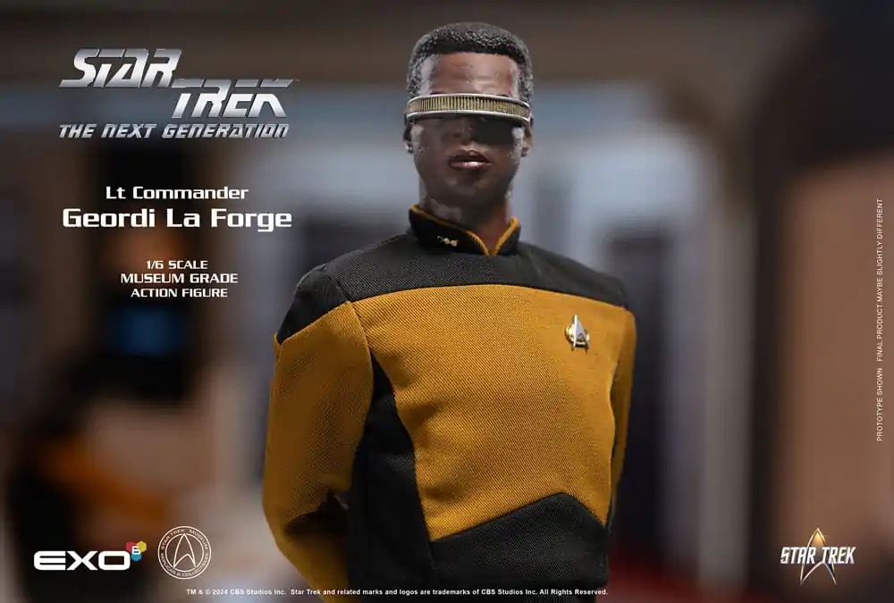 Star Trek: The Next Generation Akčná figúrka 1/6 Lt. Commander Geordi La Forge (Essentials Version) 28 cm produktová fotografia