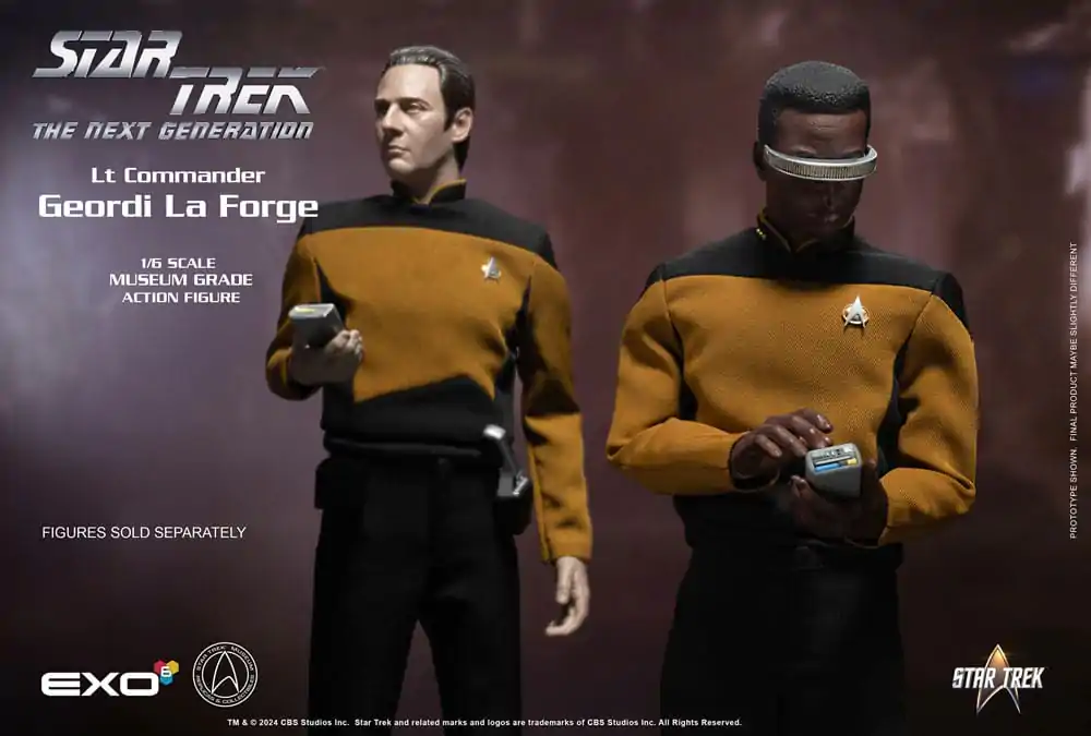 Star Trek: The Next Generation Akčná figúrka 1/6 Lt. Commander Geordi La Forge (Essentials Version) 28 cm produktová fotografia