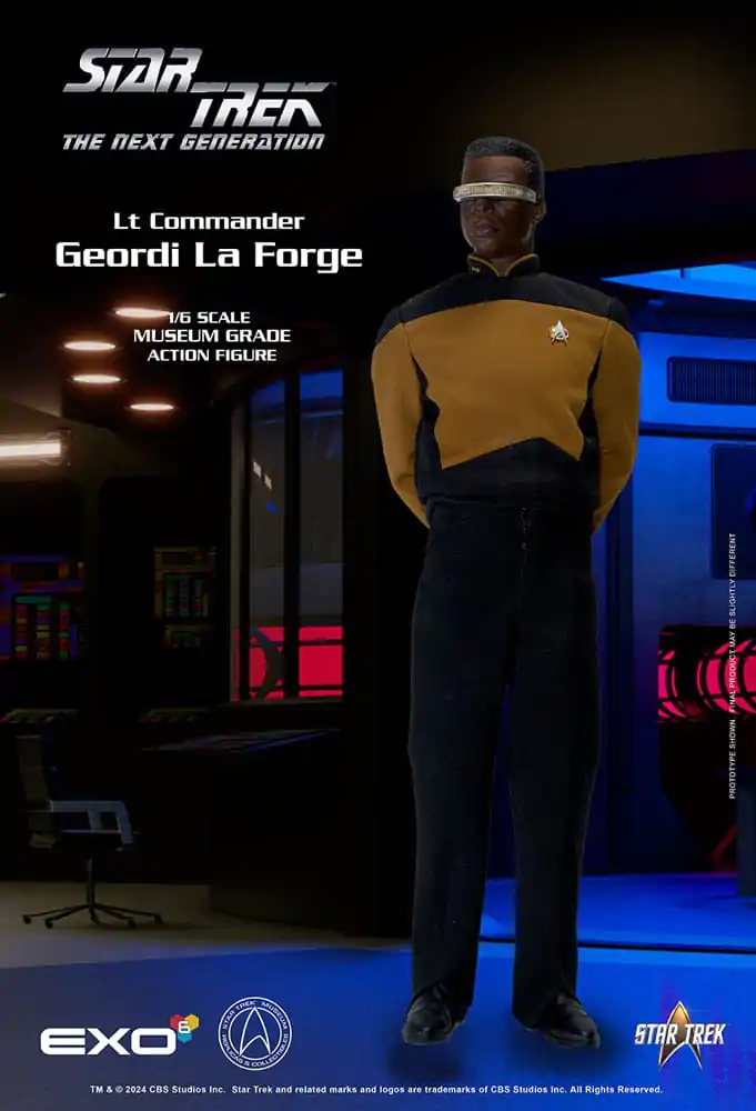 Star Trek: The Next Generation Akčná figúrka 1/6 Lt. Commander Geordi La Forge (Essentials Version) 28 cm produktová fotografia