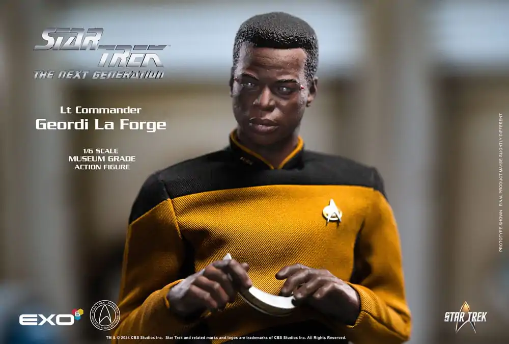 Star Trek: The Next Generation Akčná figúrka 1/6 Lt. Commander Geordi La Forge (Essentials Version) 28 cm produktová fotografia