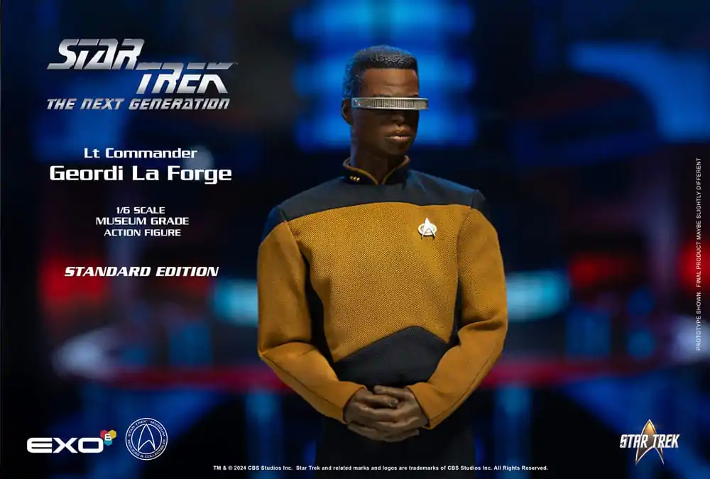 Star Trek: The Next Generation akčná figúrka 1/6 Lt. Commander Geordi La Forge (Standard Version) 28 cm produktová fotografia