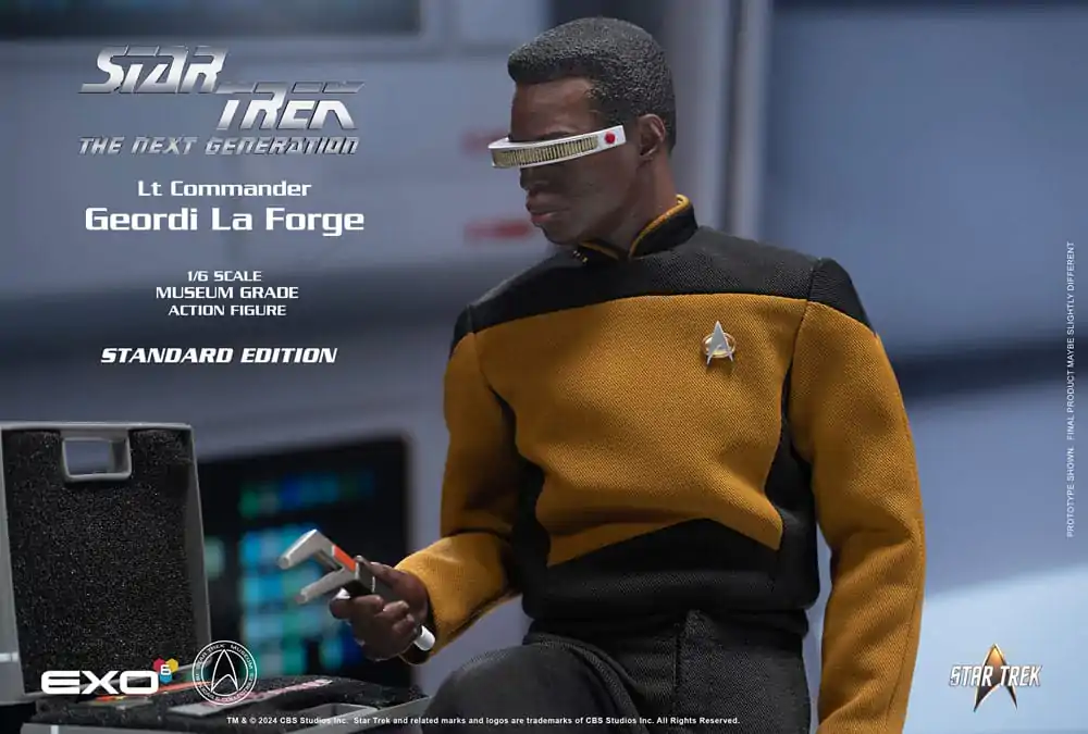 Star Trek: The Next Generation akčná figúrka 1/6 Lt. Commander Geordi La Forge (Standard Version) 28 cm produktová fotografia