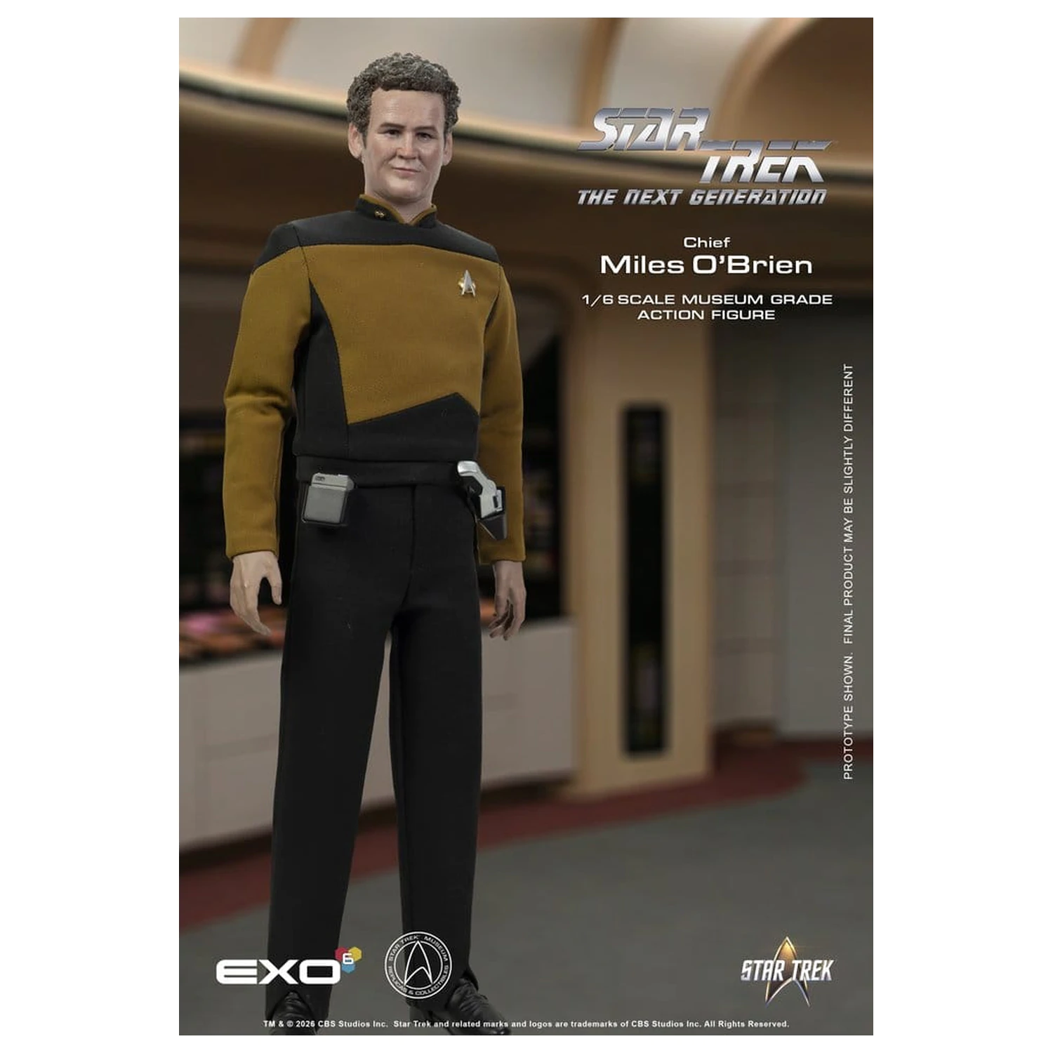 Star Trek: The Next Generation Akčná figúrka 1/6 Chief Miles O'Brien Essential Version 30 cm produktová fotografia