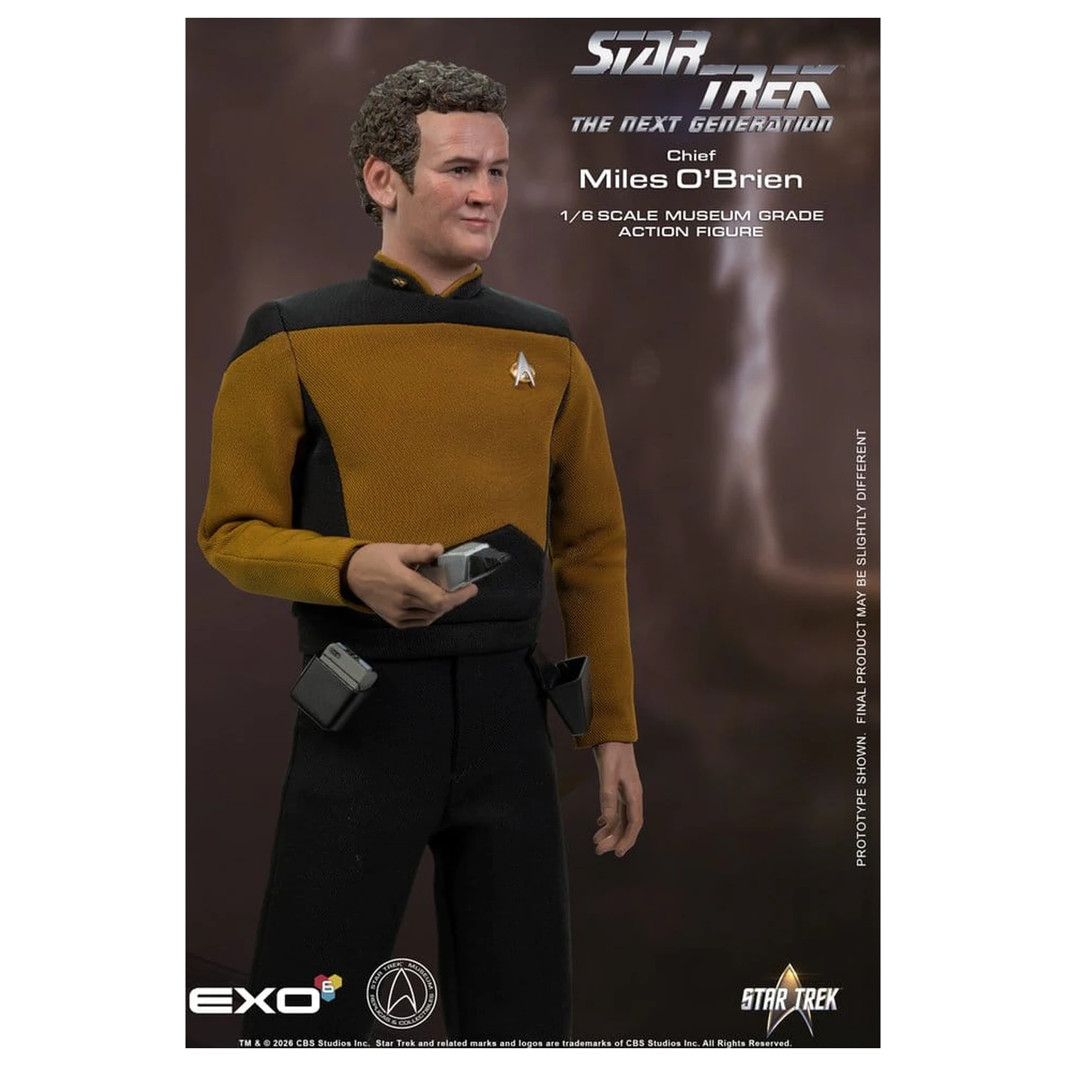 Star Trek: The Next Generation Akčná figúrka 1/6 Chief Miles O'Brien Essential Version 30 cm produktová fotografia
