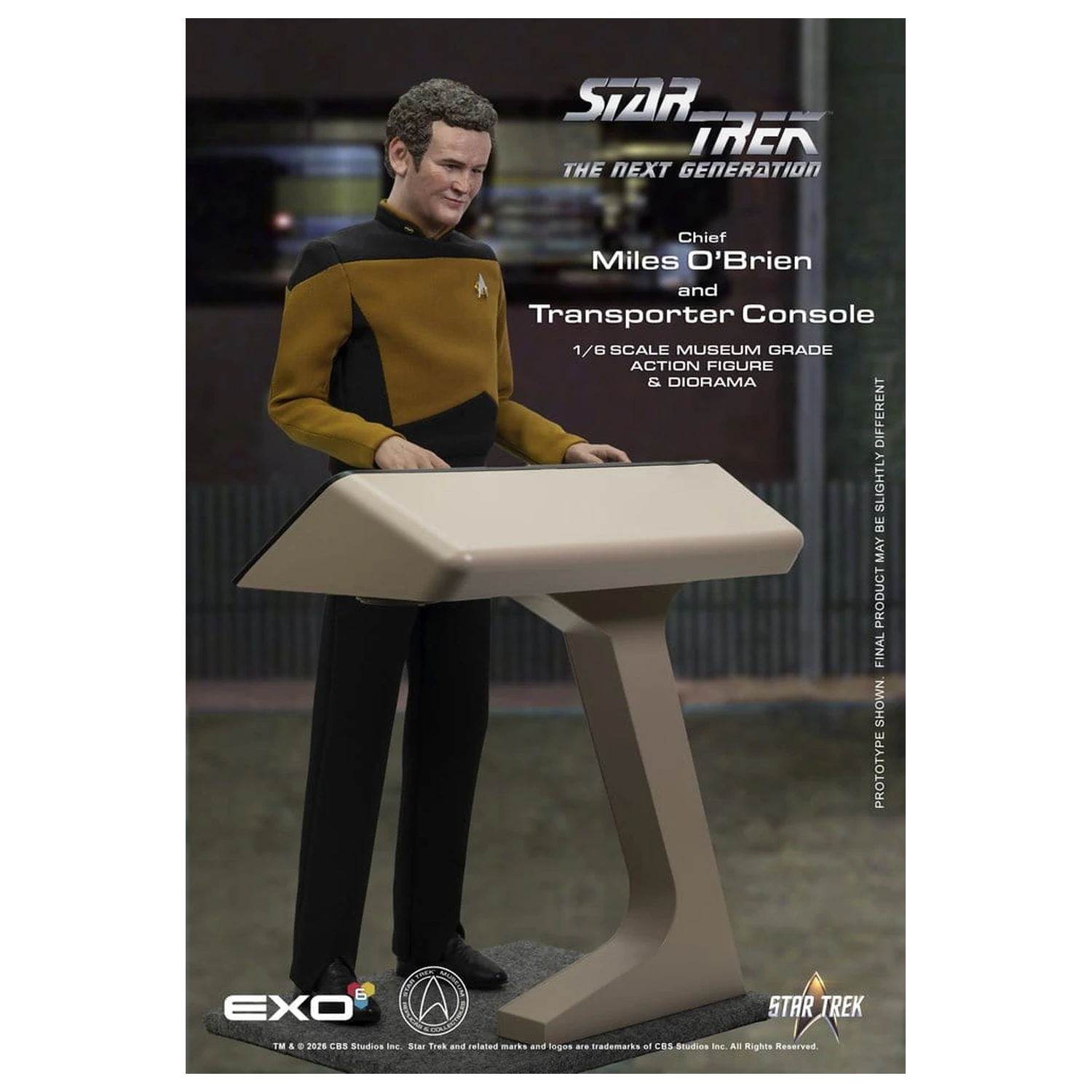 Star Trek: The Next Generation Akčná figúrka 1/6 Chief Miles O'Brien s Transporter Console 30 cm produktová fotografia