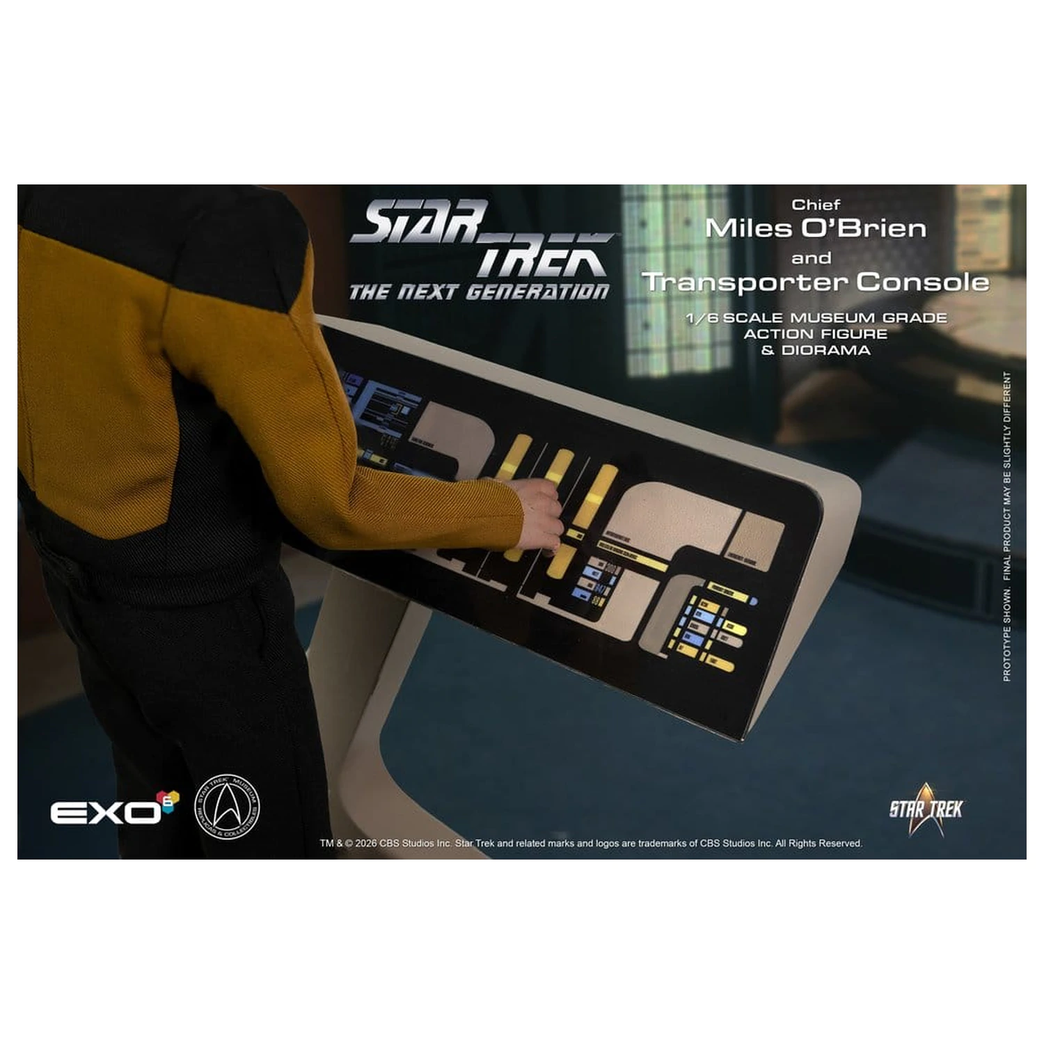 Star Trek: The Next Generation Akčná figúrka 1/6 Chief Miles O'Brien s Transporter Console 30 cm produktová fotografia