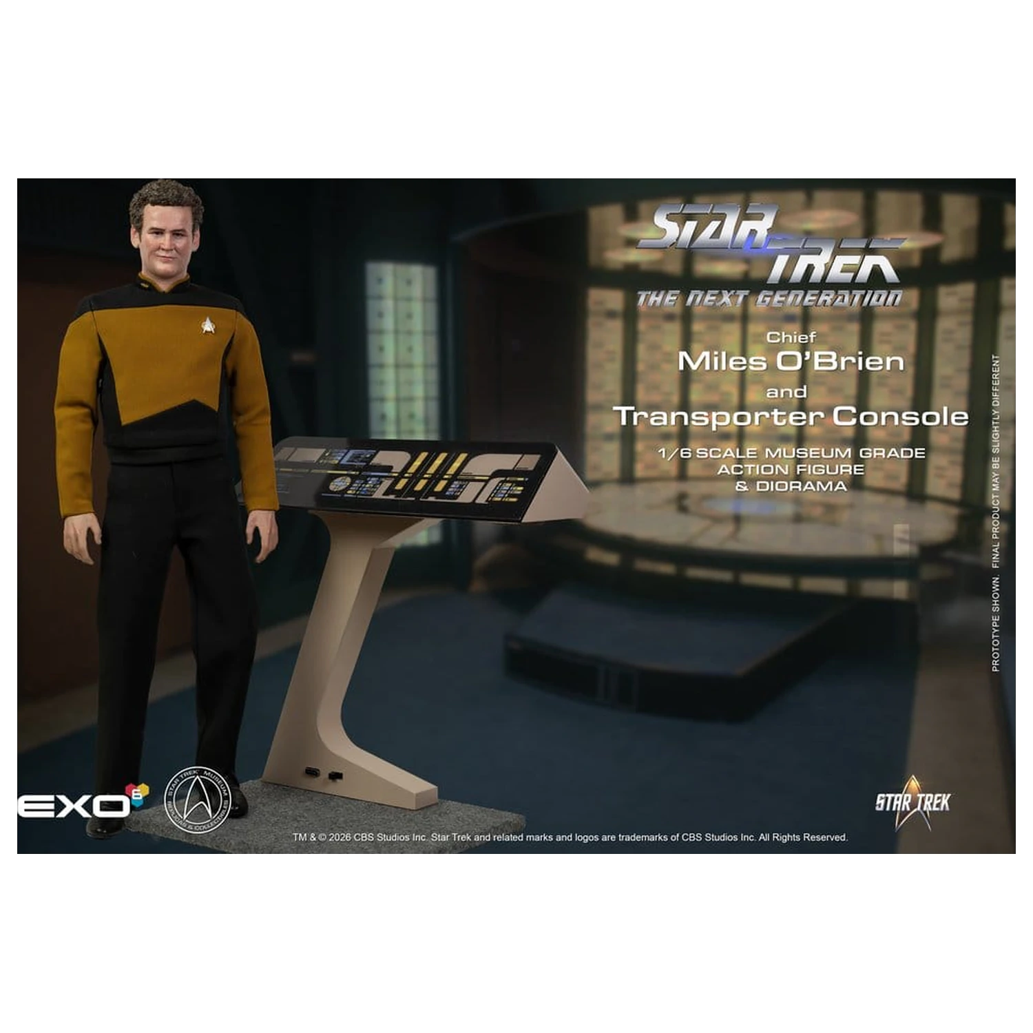 Star Trek: The Next Generation Akčná figúrka 1/6 Chief Miles O'Brien s Transporter Console 30 cm produktová fotografia