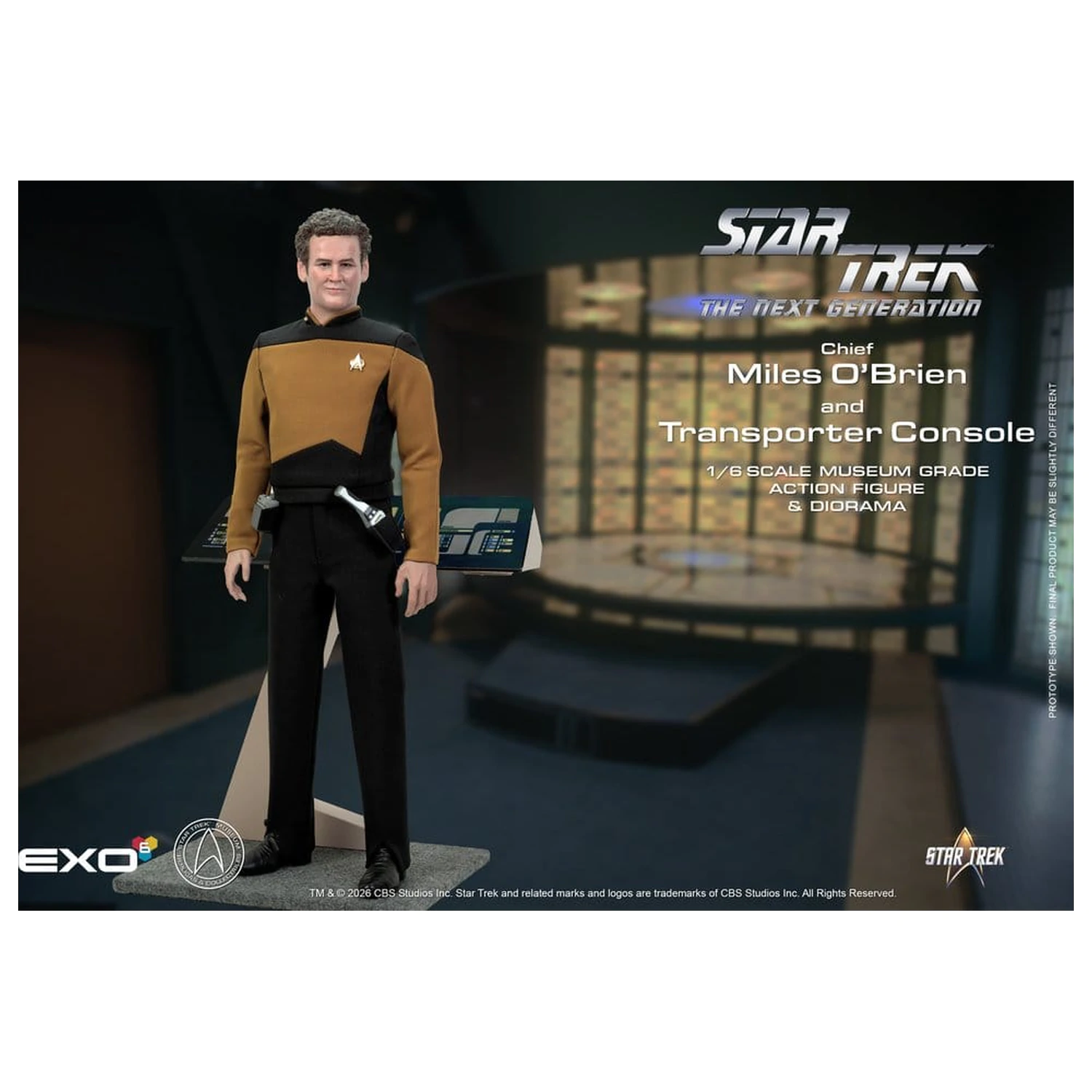 Star Trek: The Next Generation Akčná figúrka 1/6 Chief Miles O'Brien s Transporter Console 30 cm produktová fotografia