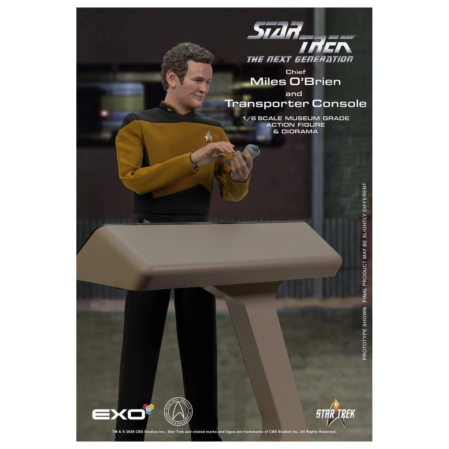 Star Trek: The Next Generation Akčná figúrka 1/6 Chief Miles O'Brien s Transporter Console 30 cm produktová fotografia