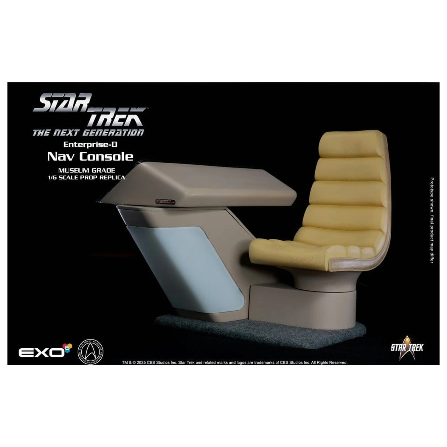 Star Trek: The Next Generation replika 1/6 Enterprise-D Mostík CONN Konzola produktová fotografia