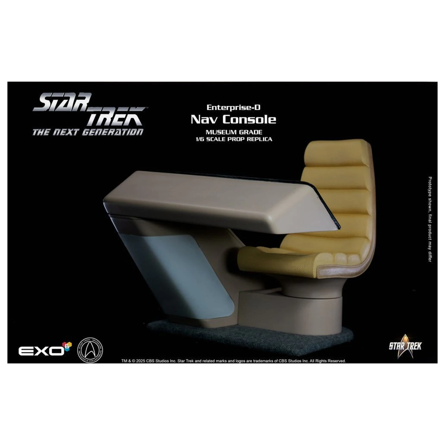 Star Trek: The Next Generation replika 1/6 Enterprise-D Mostík CONN Konzola produktová fotografia