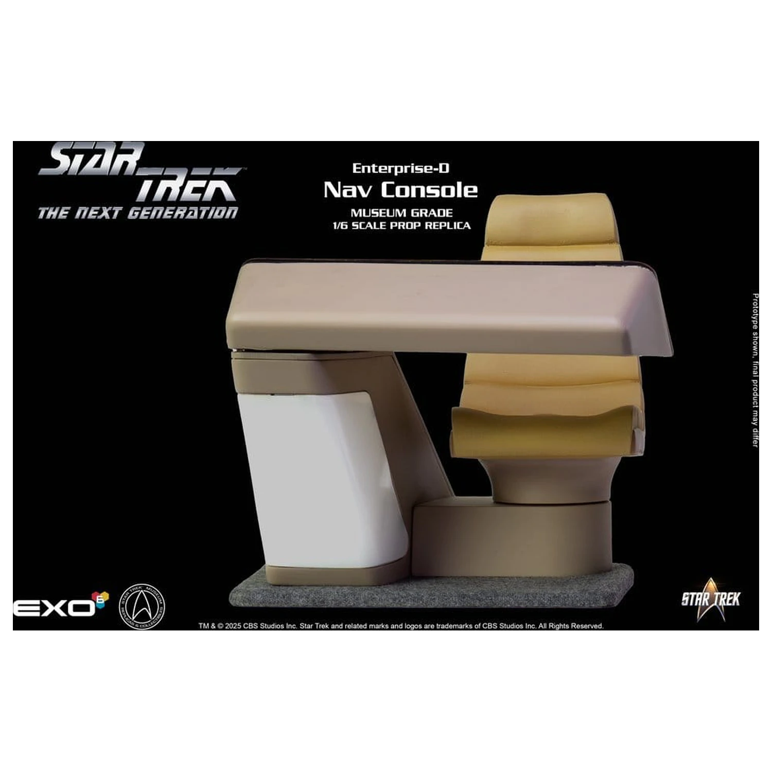 Star Trek: The Next Generation replika 1/6 Enterprise-D Mostík CONN Konzola produktová fotografia