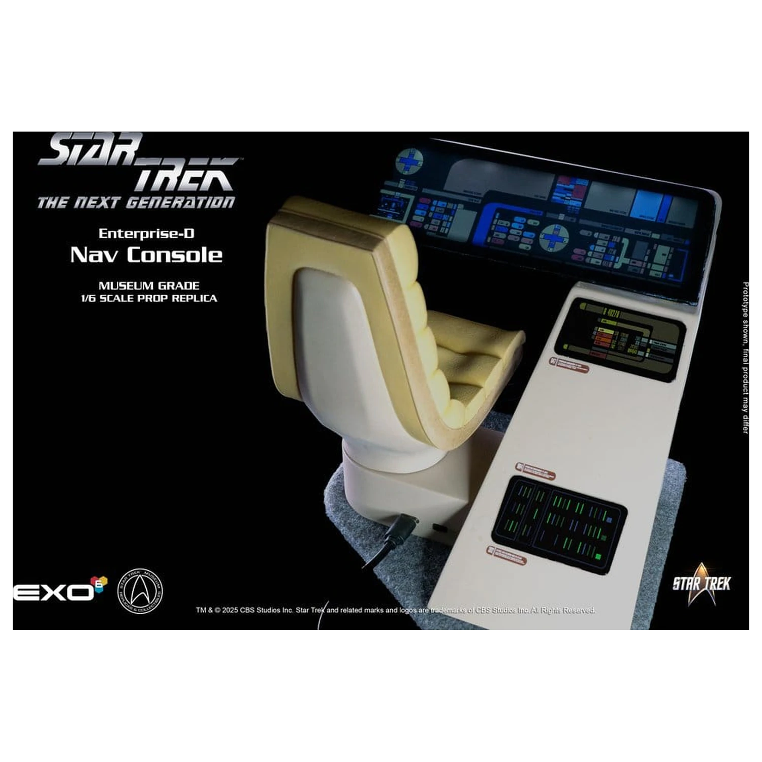 Star Trek: The Next Generation replika 1/6 Enterprise-D Mostík CONN Konzola produktová fotografia