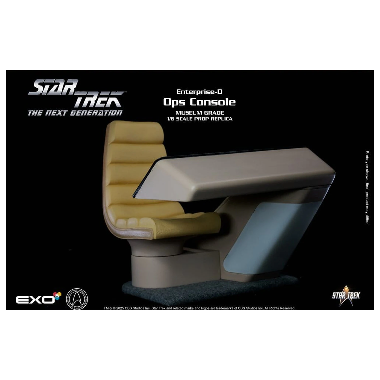 Star Trek: The Next Generation replika 1/6 Enterprise-D mostík OPS konzola produktová fotografia