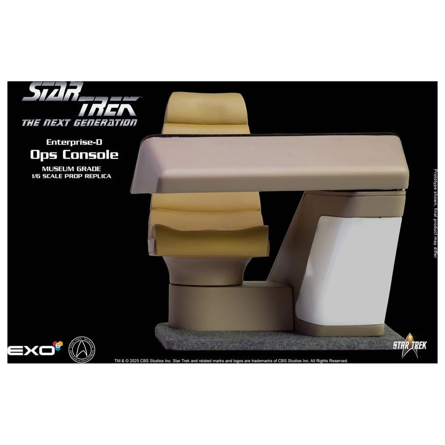 Star Trek: The Next Generation replika 1/6 Enterprise-D mostík OPS konzola produktová fotografia
