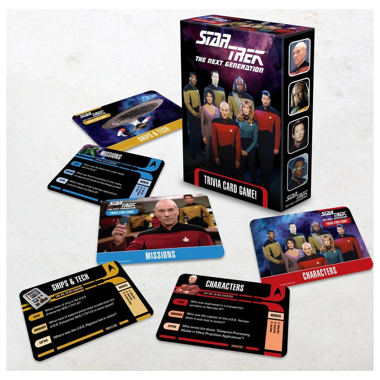 Star Trek: The Next Generation Kartová vedomostná hra produktová fotografia