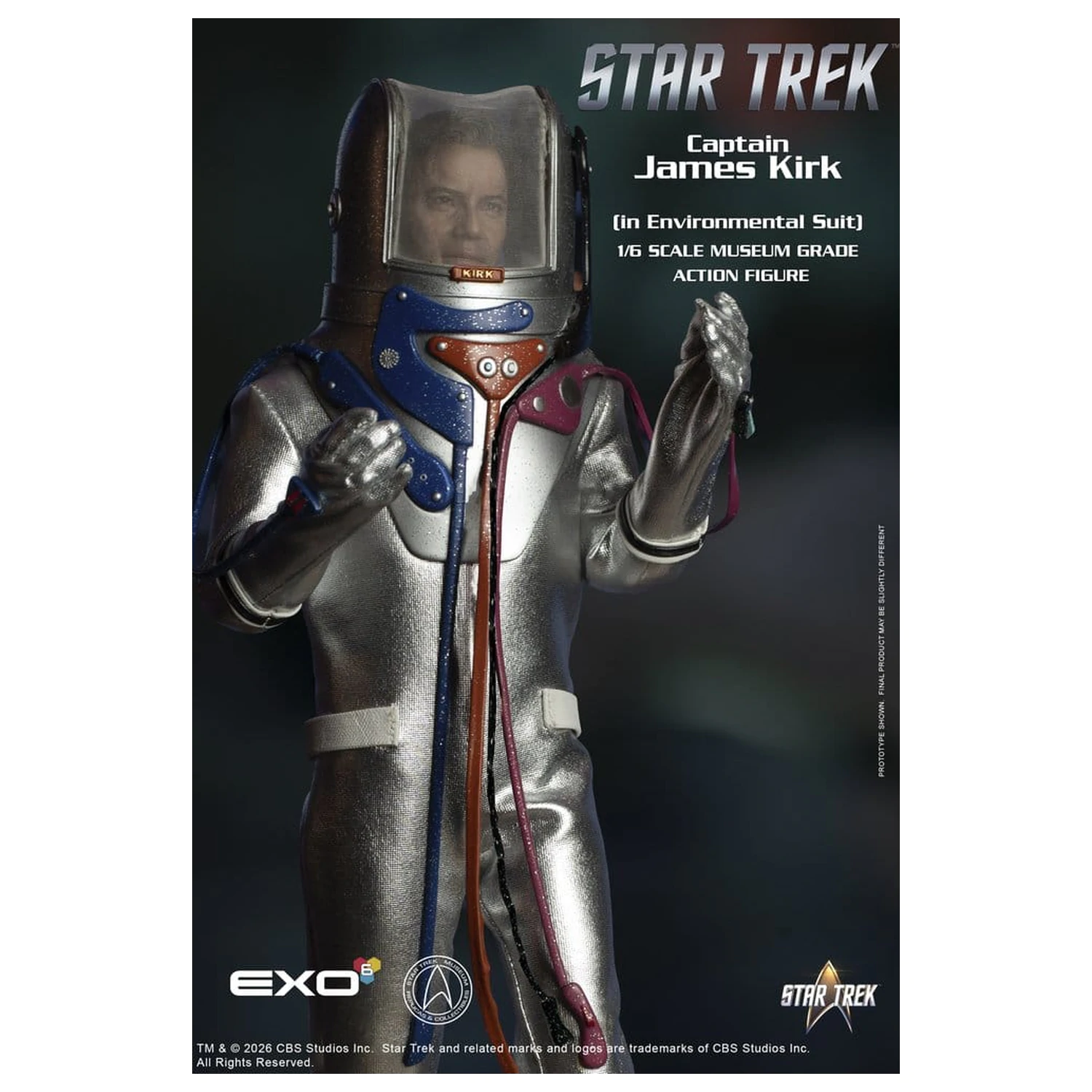Star Trek: The Original Series Akčná figúrka 1/6 Captain James T. Kirk (v environmentálnom obleku) 29 cm produktová fotografia