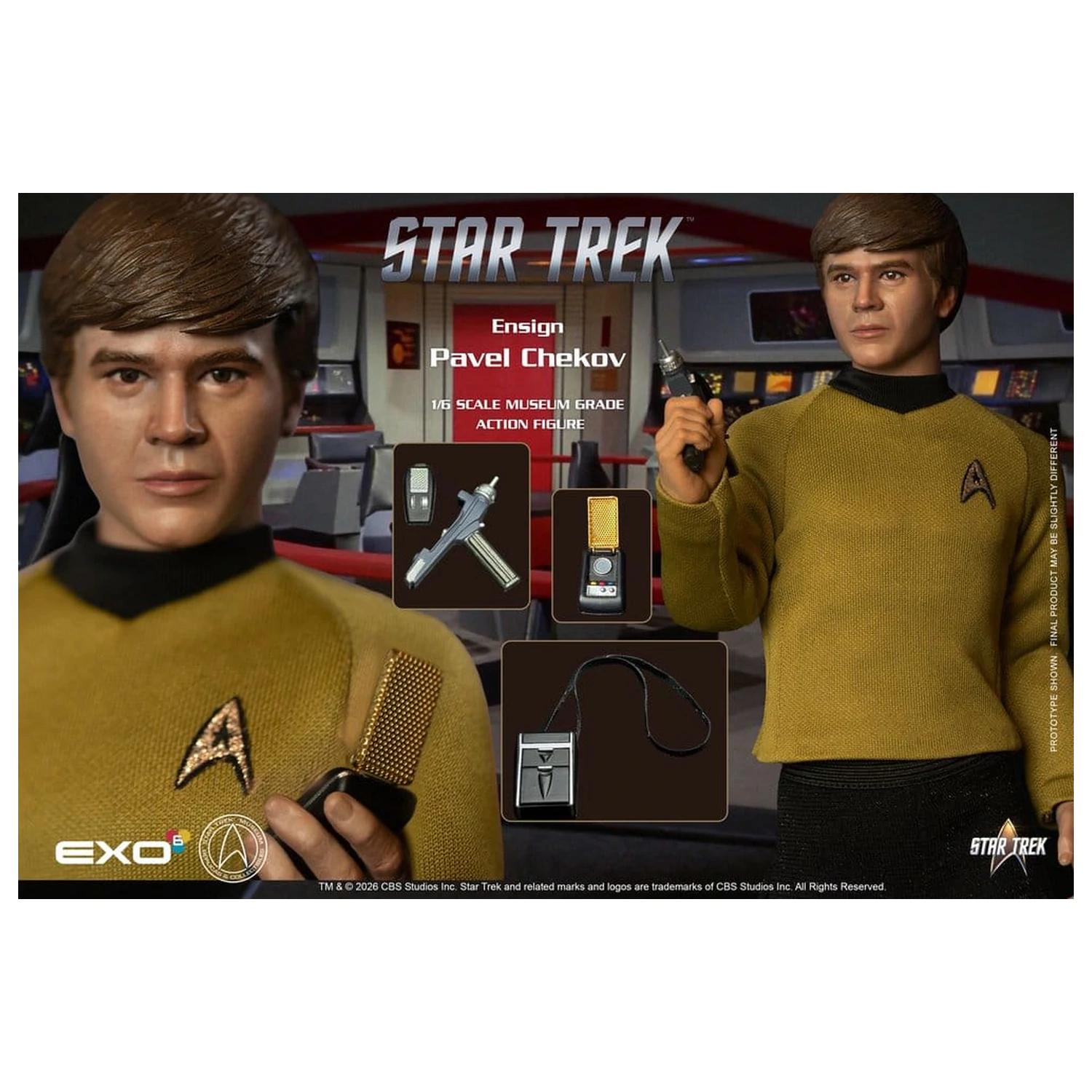 Star Trek: The Original Series Akčná figúrka 1/6 Ensign Pavel Chekov 30 cm produktová fotografia
