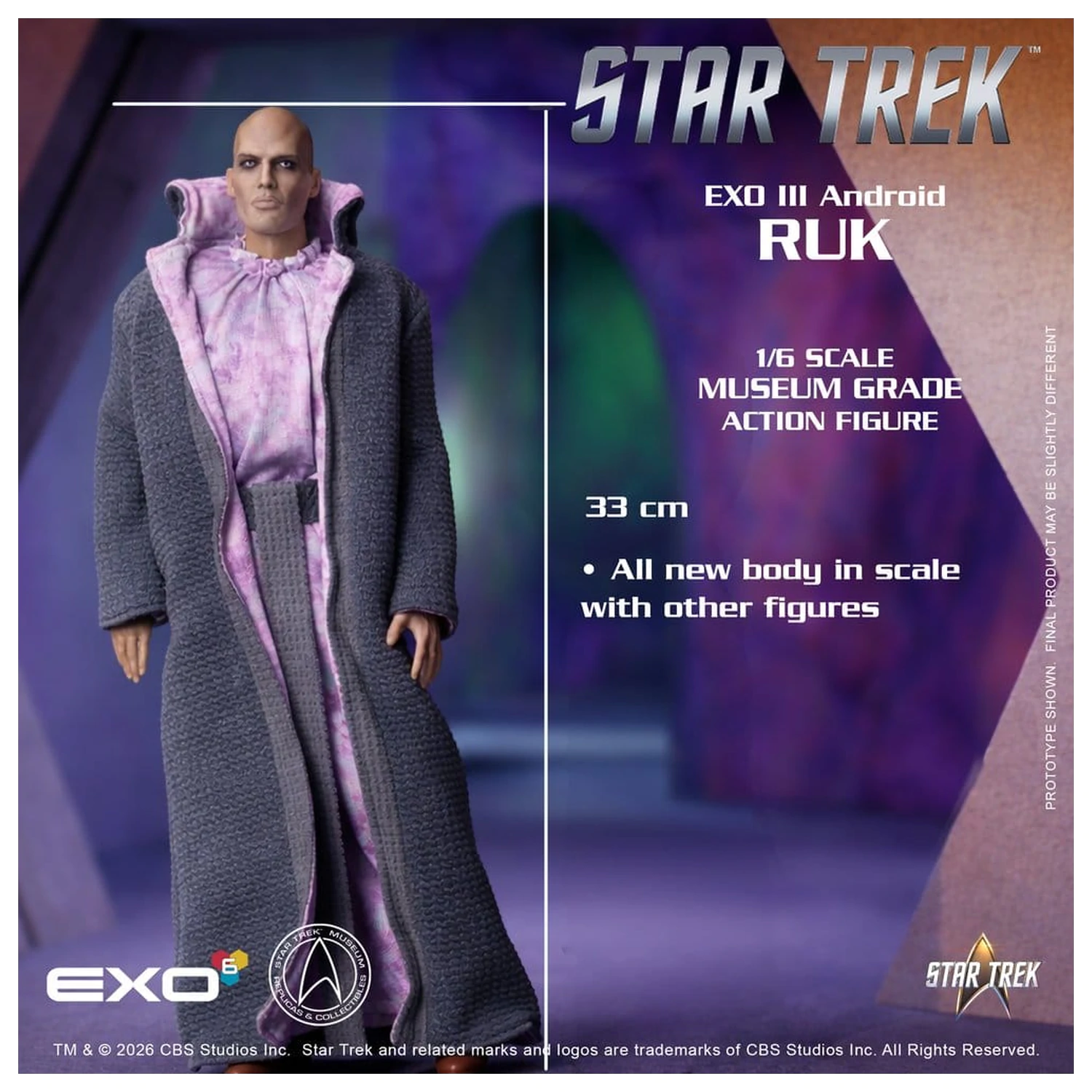 Star Trek: The Original Series Akčná figúrka 1/6 Ruk EXO III Android 33 cm produktová fotografia