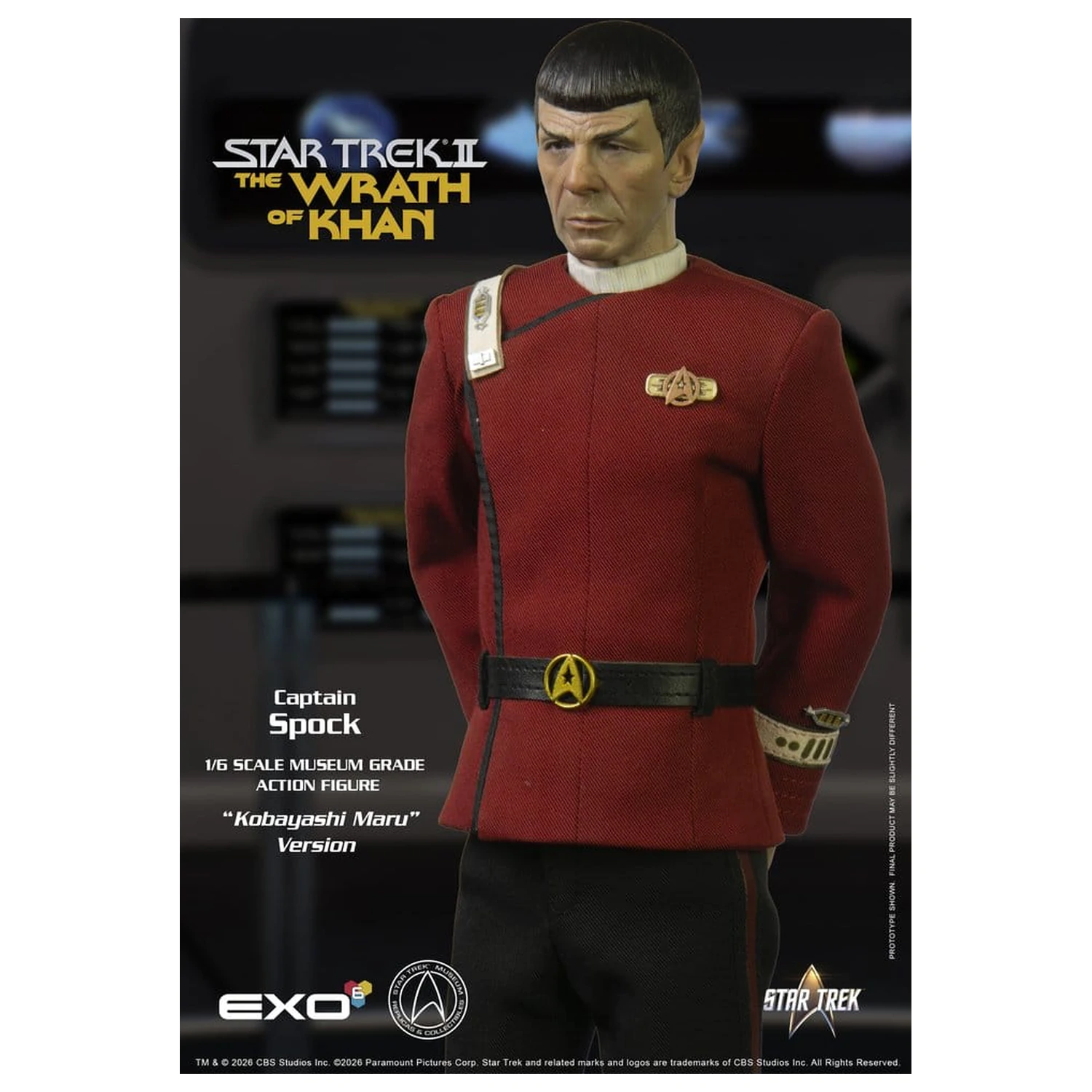 Star Trek: The Wrath of Khan akčná figúrka 1/6 Captain Spock Kobayashi Maru Version 30 cm produktová fotografia