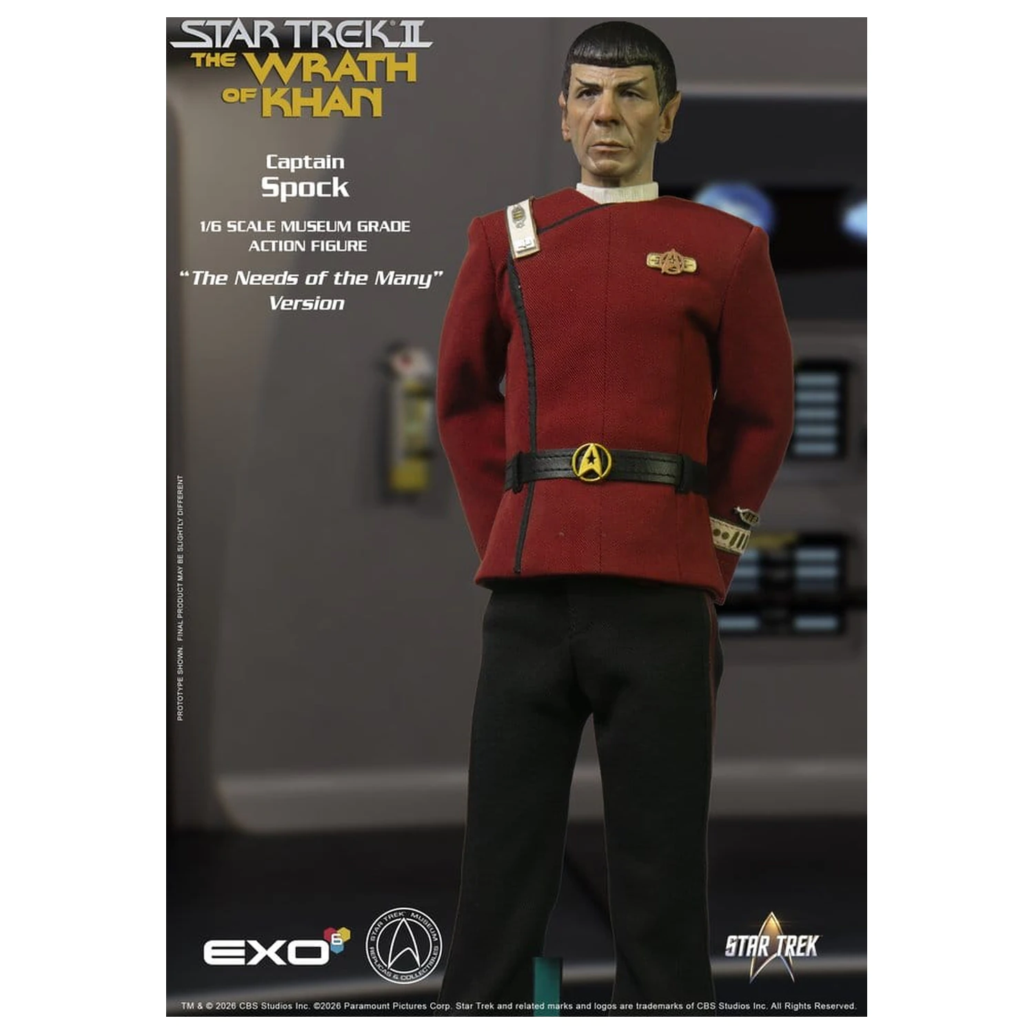 Star Trek: The Wrath of Khan akčná figúrka 1/6 Captain Spock Needs of the Many Version 30 cm produktová fotografia