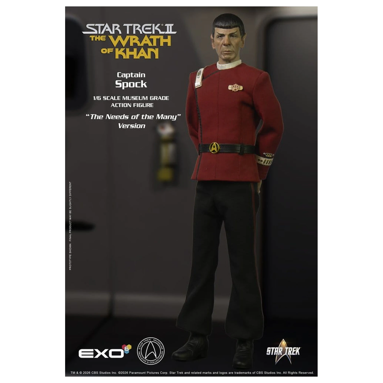 Star Trek: The Wrath of Khan akčná figúrka 1/6 Captain Spock Needs of the Many Version 30 cm produktová fotografia