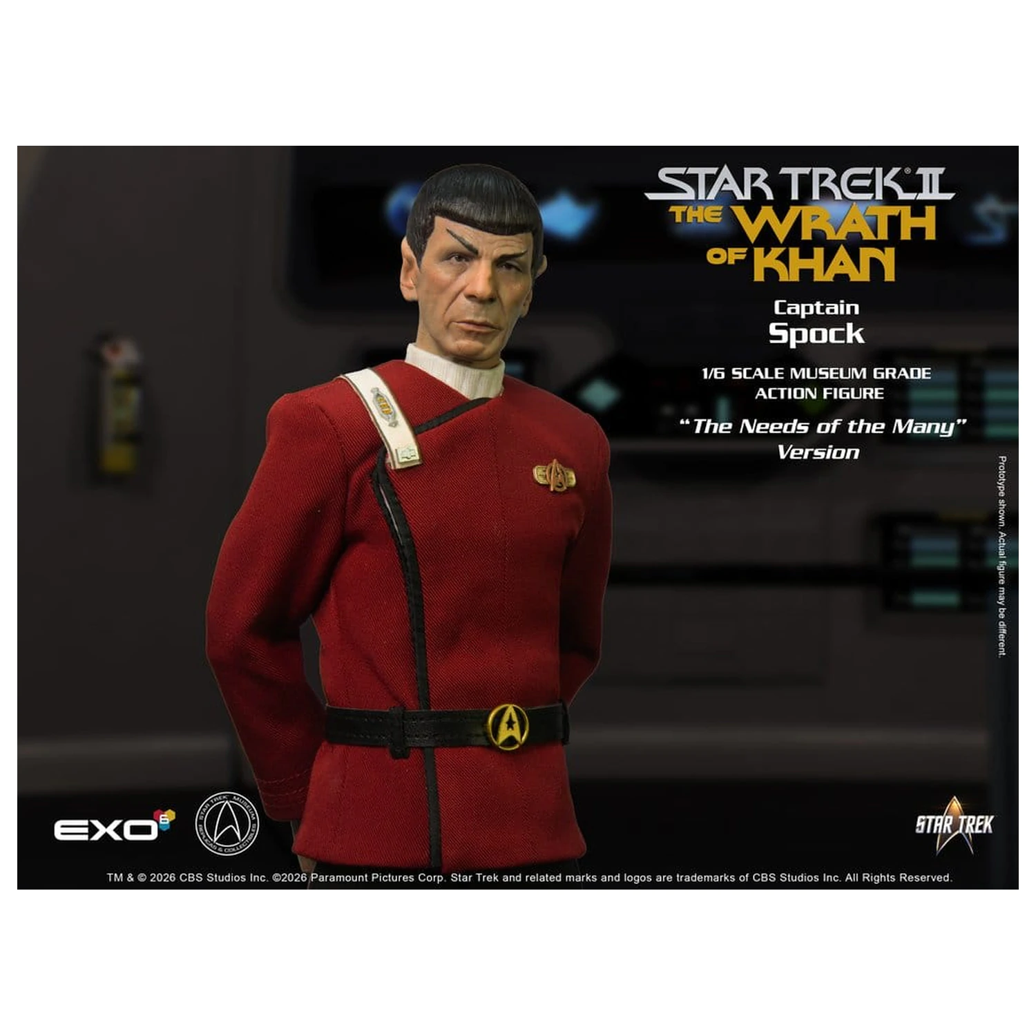 Star Trek: The Wrath of Khan akčná figúrka 1/6 Captain Spock Needs of the Many Version 30 cm produktová fotografia
