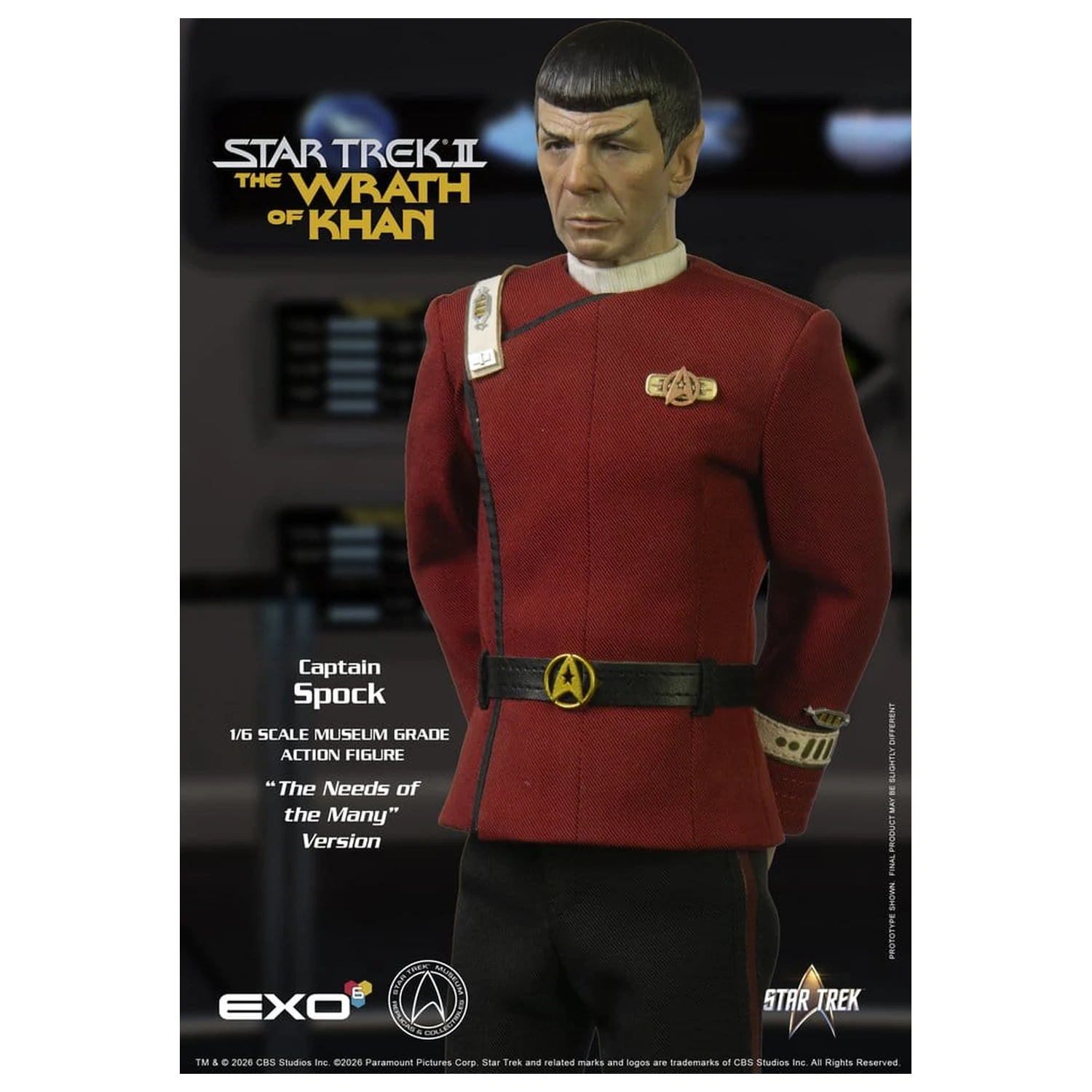 Star Trek: The Wrath of Khan akčná figúrka 1/6 Captain Spock Needs of the Many Version 30 cm produktová fotografia