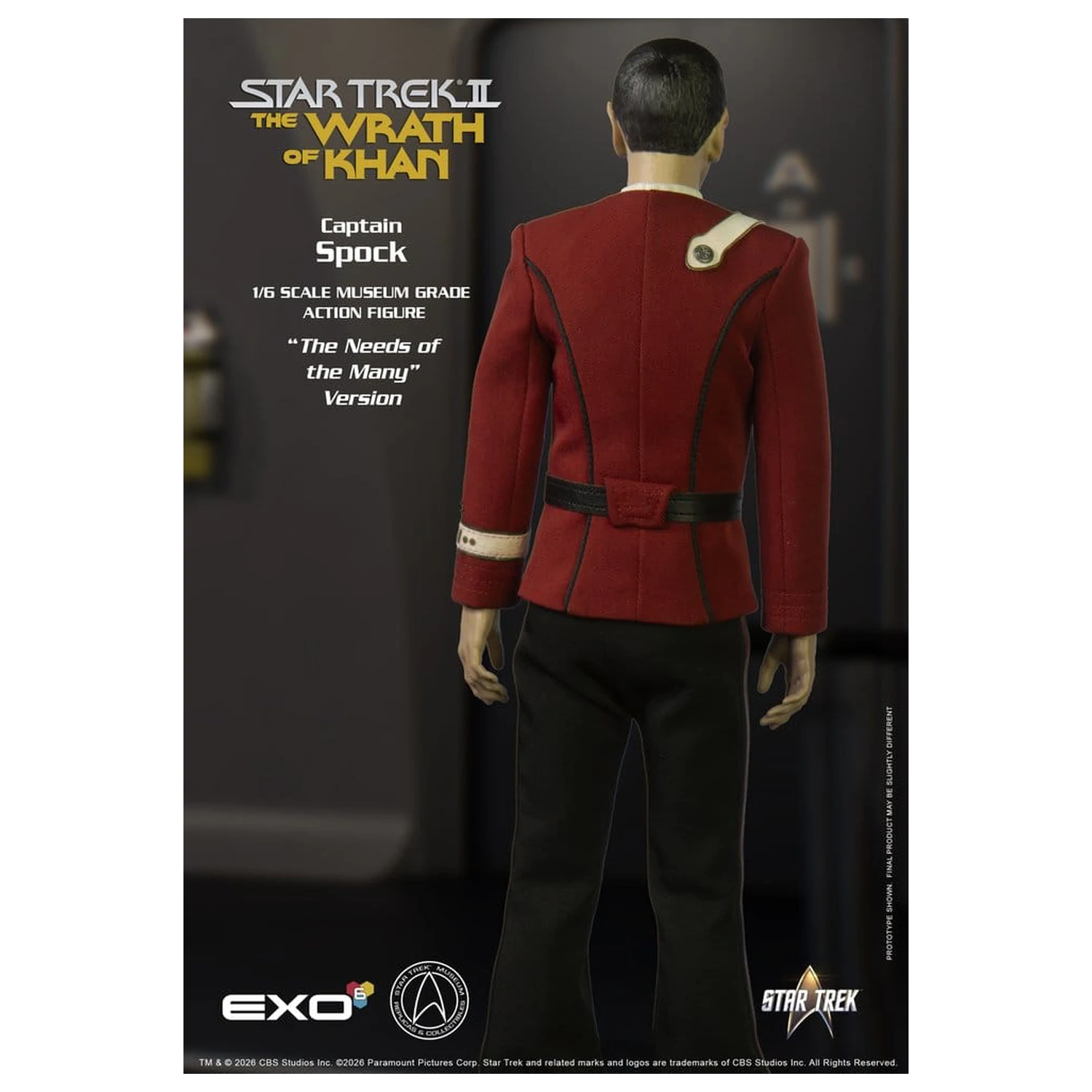 Star Trek: The Wrath of Khan akčná figúrka 1/6 Captain Spock Needs of the Many Version 30 cm produktová fotografia