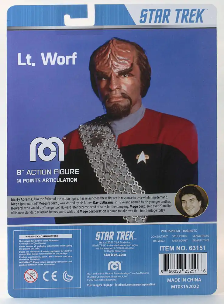 Star Trek TNG Akčná figúrka Lt. Worf 20 cm produktová fotografia