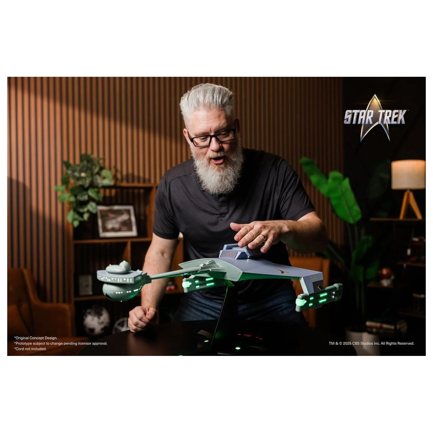 Star Trek TOS DieCast Replika 1/350 Klingon D7 Battle Cruiser Original Concept Design heo EU Exclusive 66 cm produktová fotografia