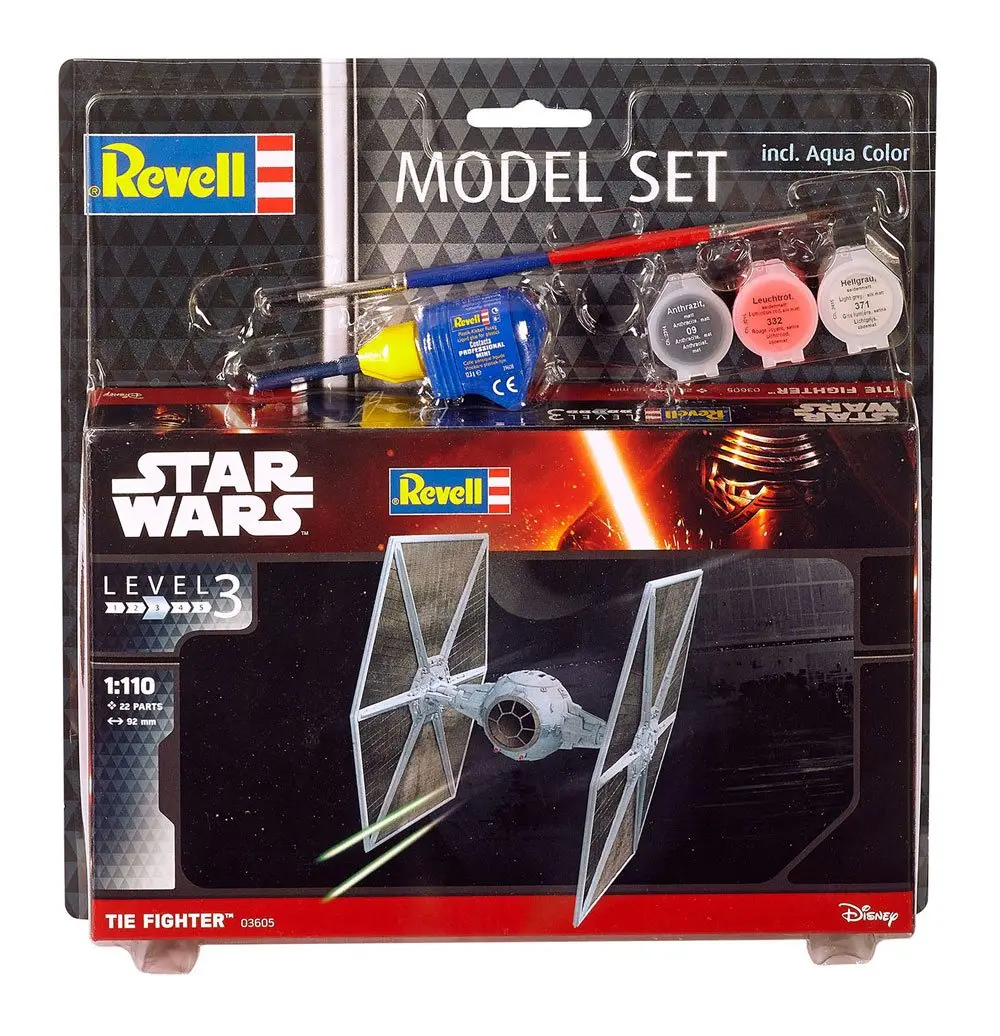 Star Wars Model Kit 1/110 Model Set TIE Fighter 9 cm termékfotó