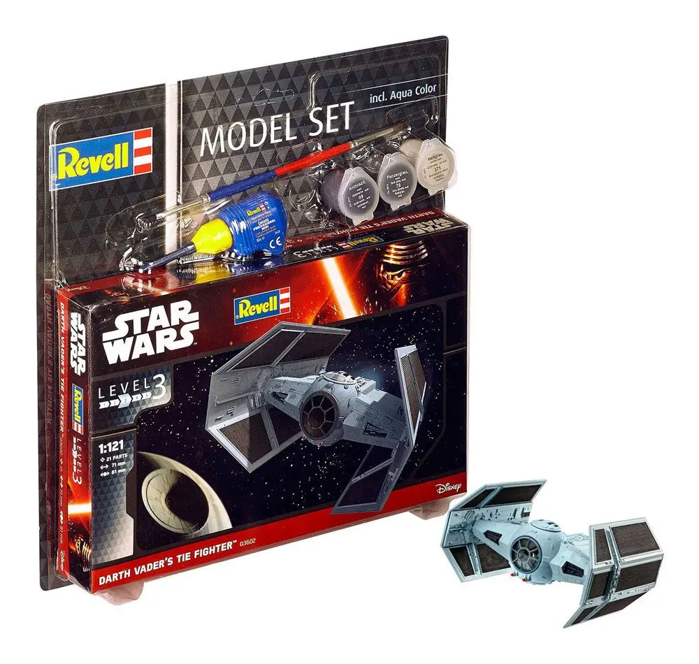 Star Wars súprava na stavbu modelu 1/121 súprava modelu TIE Fighter Dartha Vadera 7 cm produktová fotografia