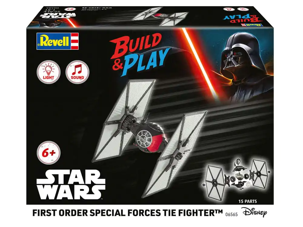 Star Wars Model Kit 1/51 First Order Special Forces TIE Fighter 14 cm produktová fotografia
