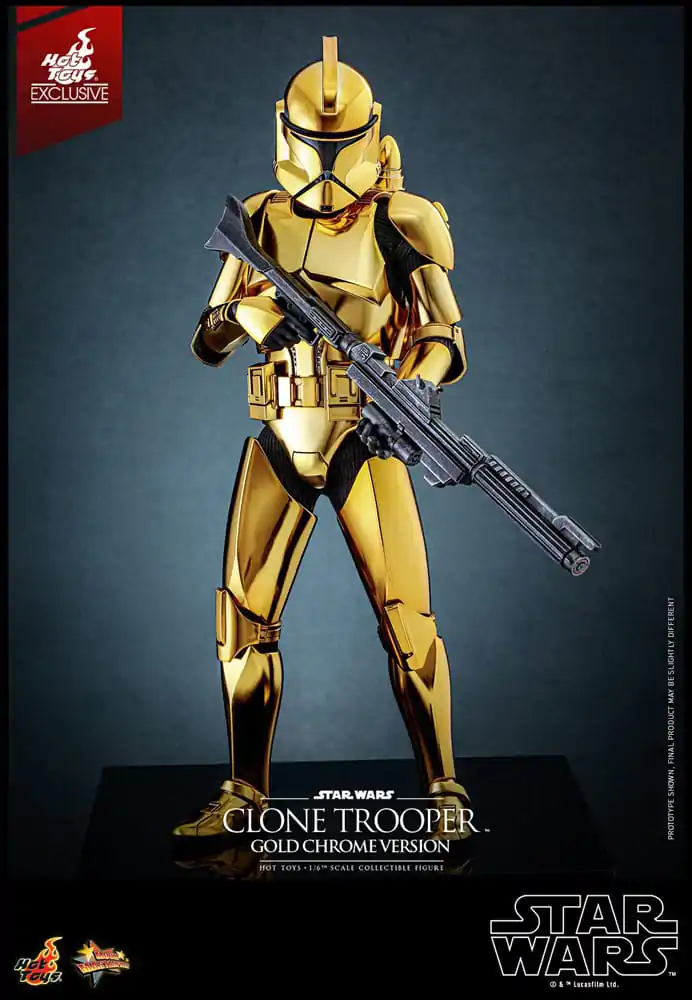 Star Wars Akčná Figúrka 1/6 Clone Trooper (Gold Chrome Version) Exclusive 30 cm produktová fotografia