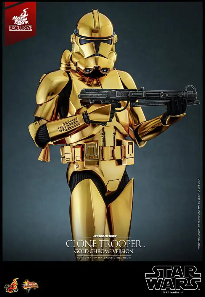 Star Wars Akčná Figúrka 1/6 Clone Trooper (Gold Chrome Version) Exclusive 30 cm produktová fotografia