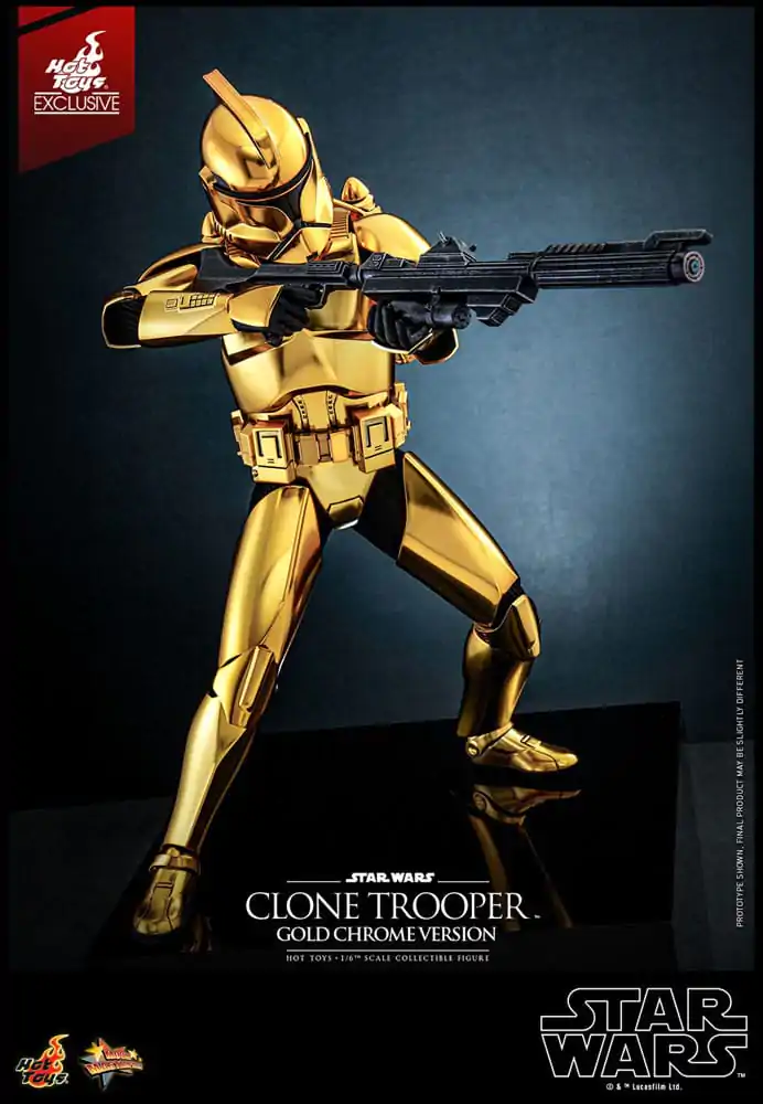 Star Wars Akčná Figúrka 1/6 Clone Trooper (Gold Chrome Version) Exclusive 30 cm produktová fotografia